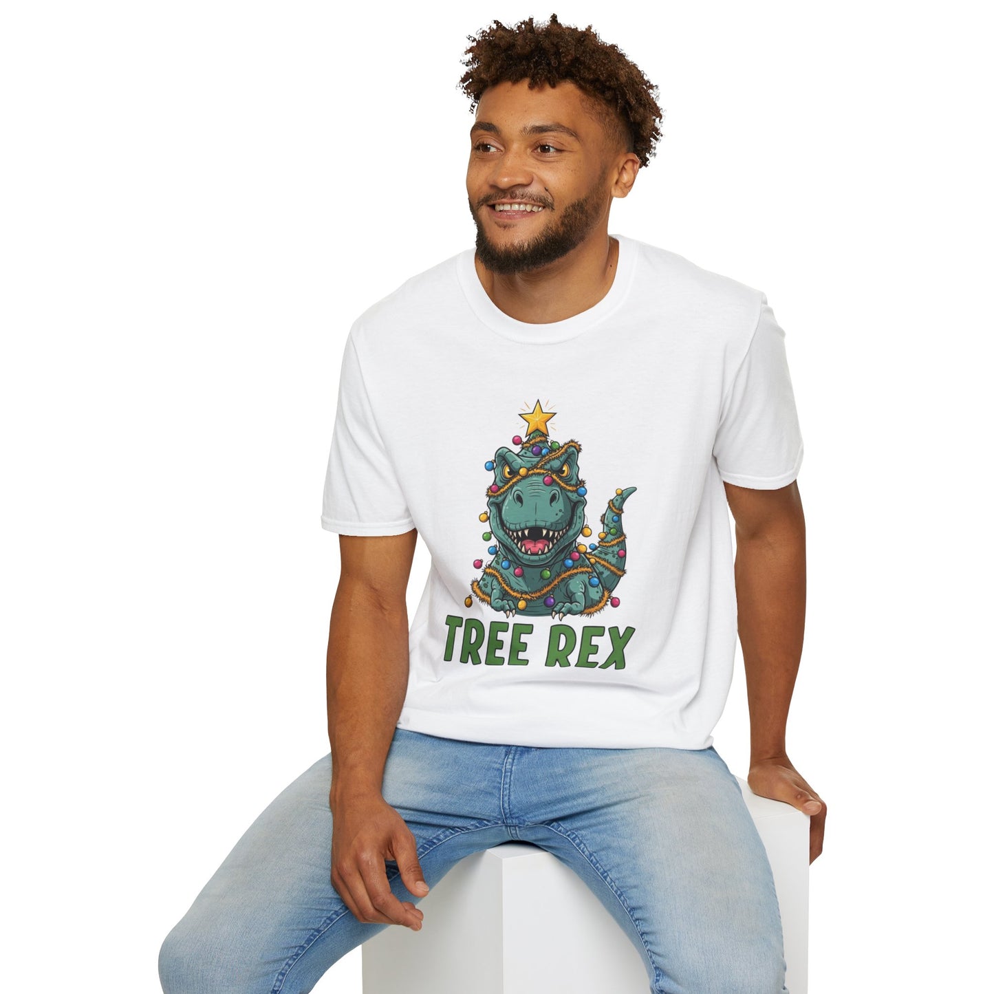 Tree Rex T-Shirt, Dinosaur Christmas Tee, Funny Holiday Dino Shirt, Tree Rex Dinosaur Xmas Graphic Tee, Cute Winter Gift Tee