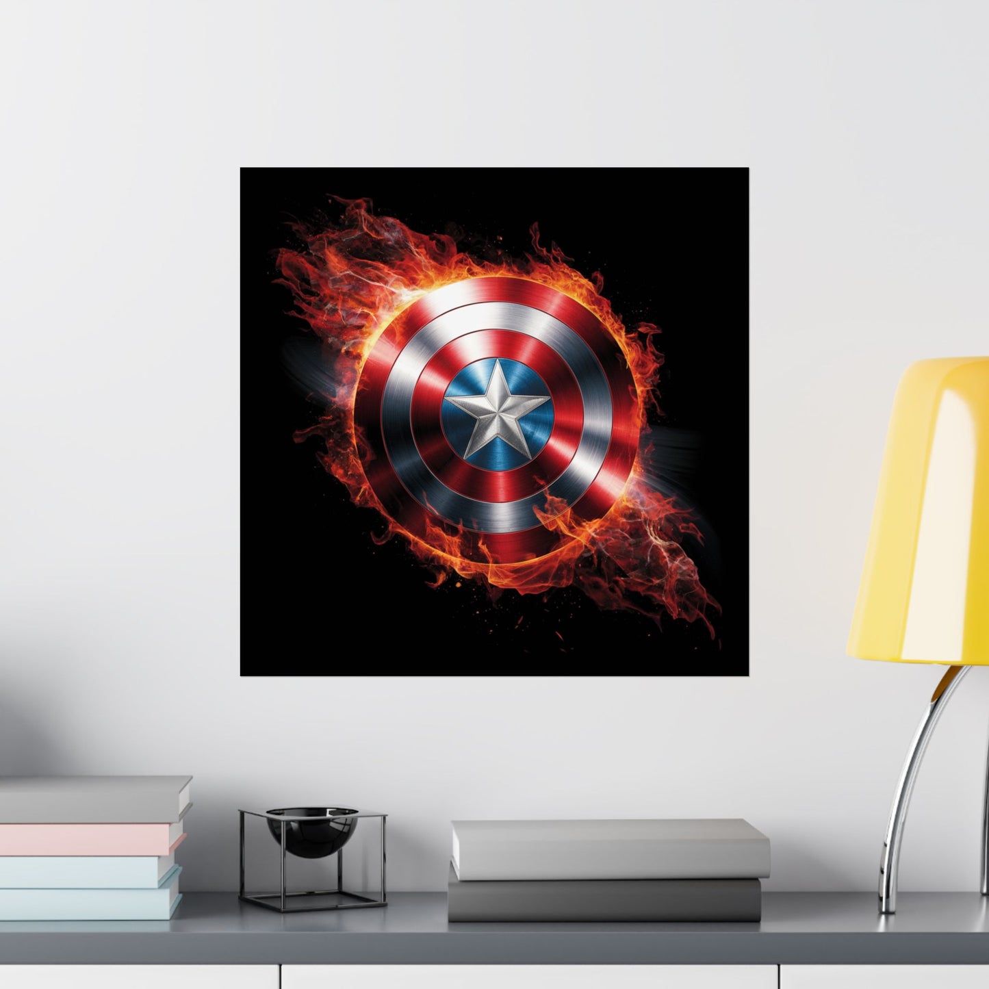 Poster - Captain America Shield Design