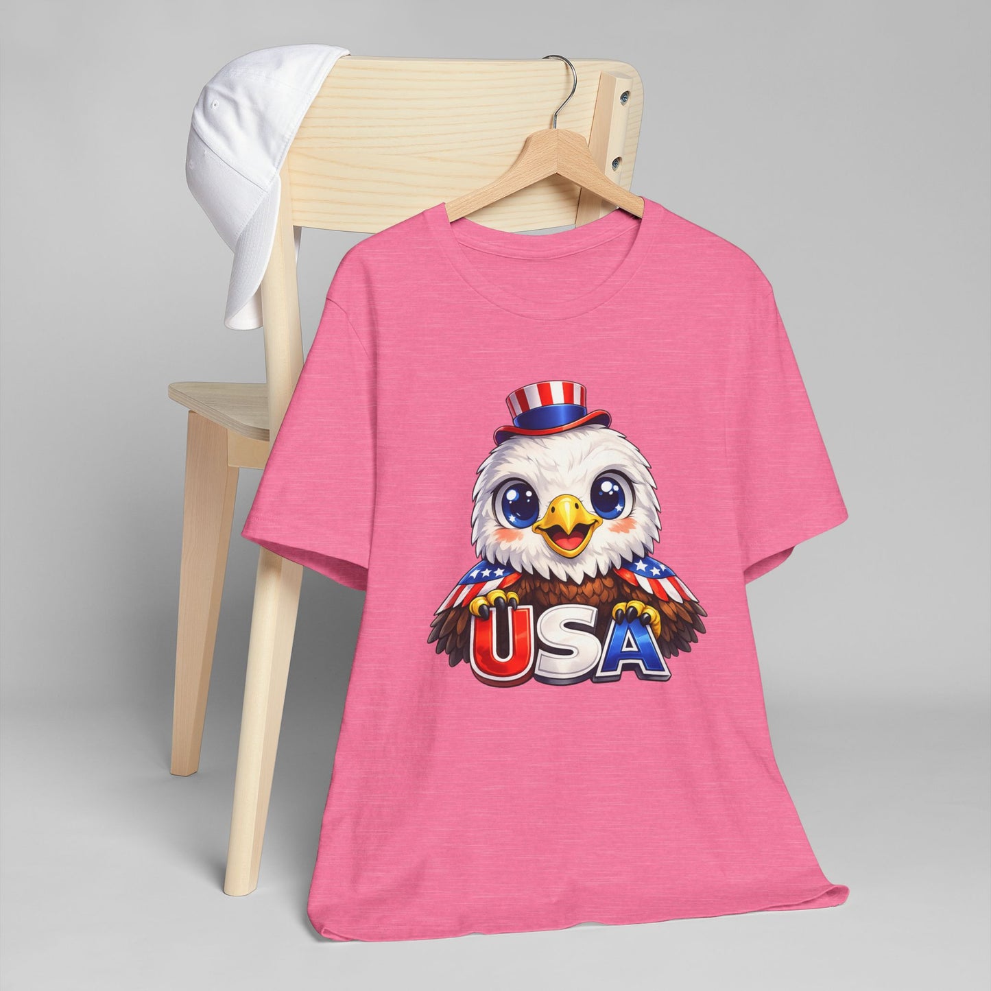 Cute USA Eagle Shirt, Patriotic Eagle T Shirt, Fourth Of July Shirt, American Flag Eagle Tee, Freedom Graphic Shirt, USA Pride Top
