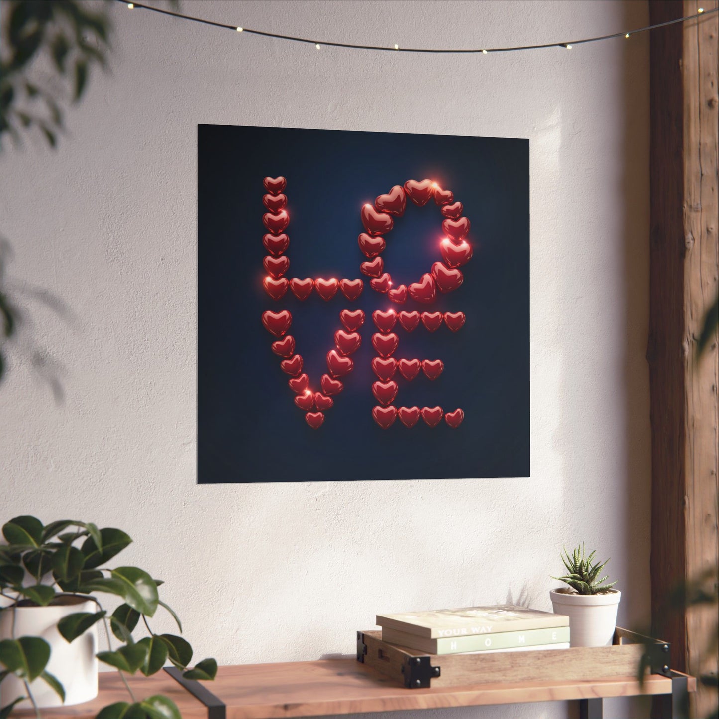 Poster Love Hearts Matte