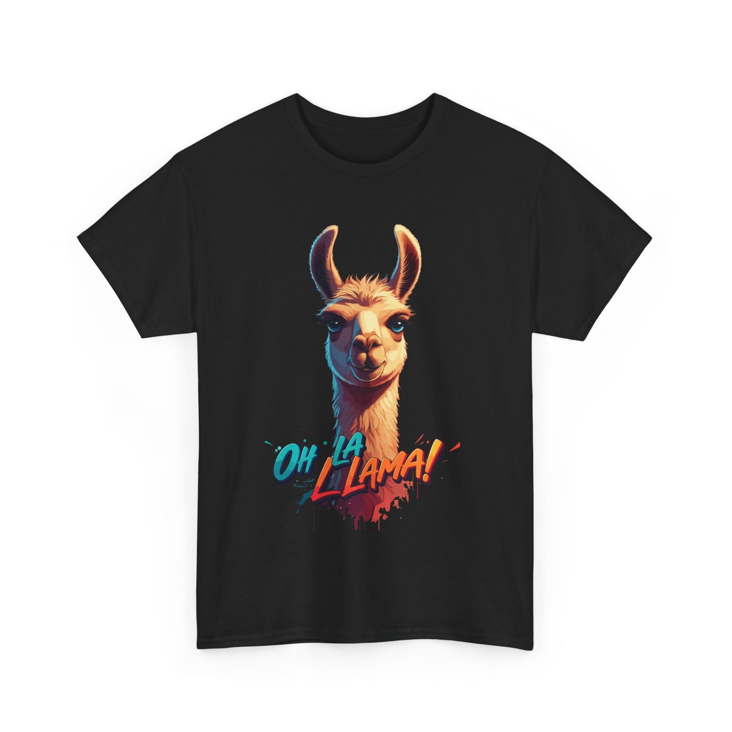 Oh la Llama Graphic Tee | Fun Llama T-Shirt, Cute Animal Lover Shirt, Llama Lover Gift, Quirky Party Tee, Trending Llama Fashion