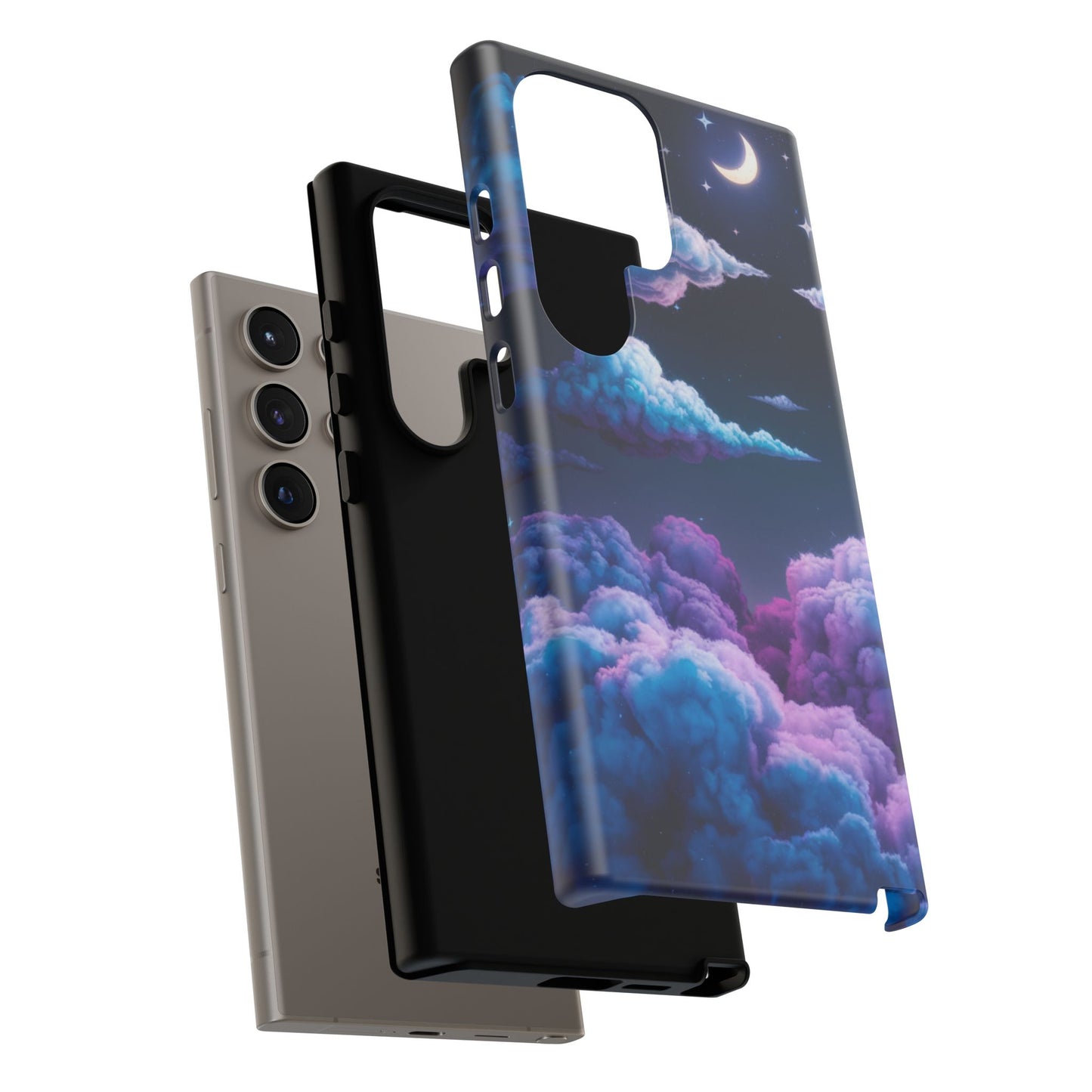 Dreamy Clouds & Moon Tough Samsung Galaxy Case