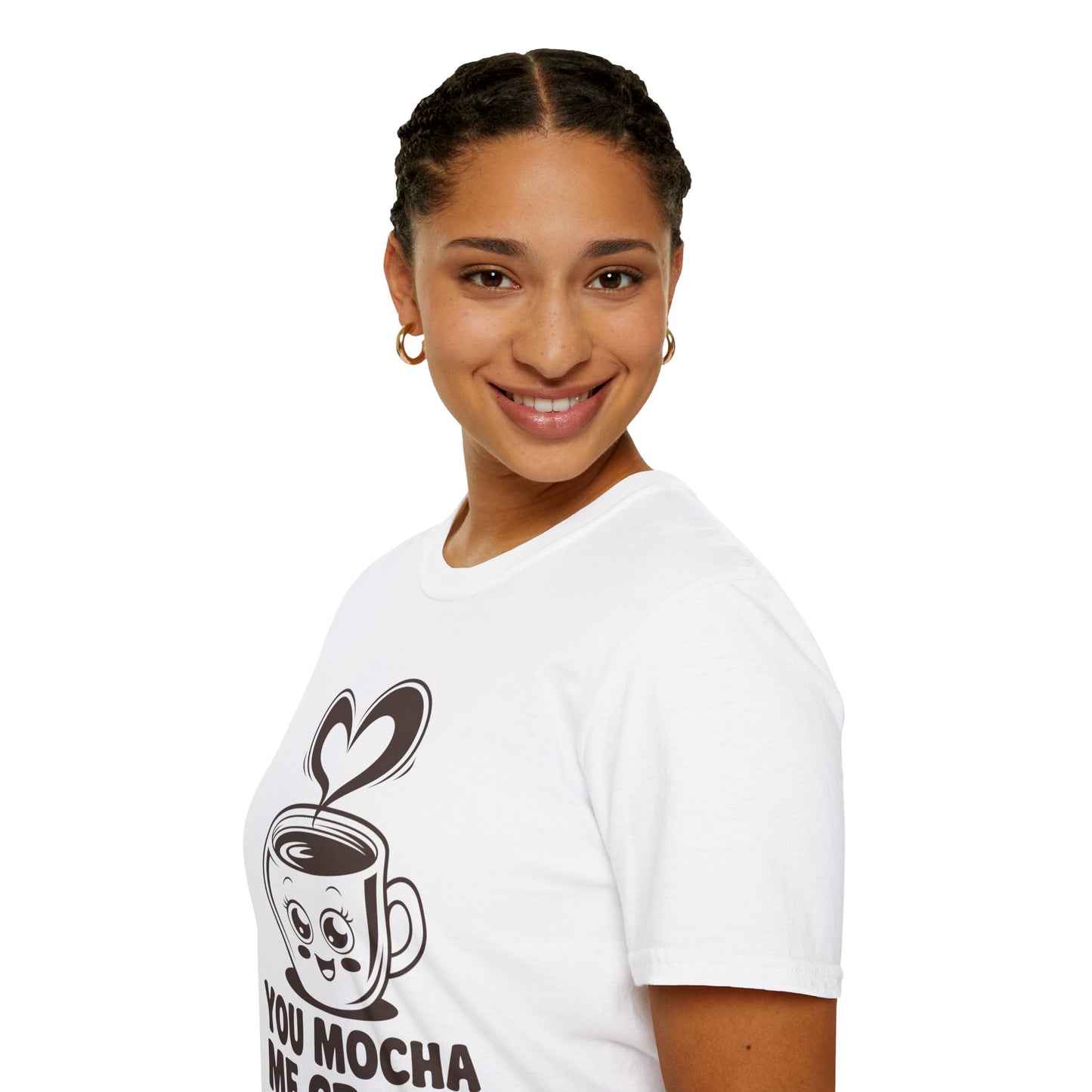 You Mocha Me Crazy Coffee Shirt • Funny Coffee Pun Tee • Cute Café Lover Gift for Her & Him • Coffee Addict Humor T‑shirt
