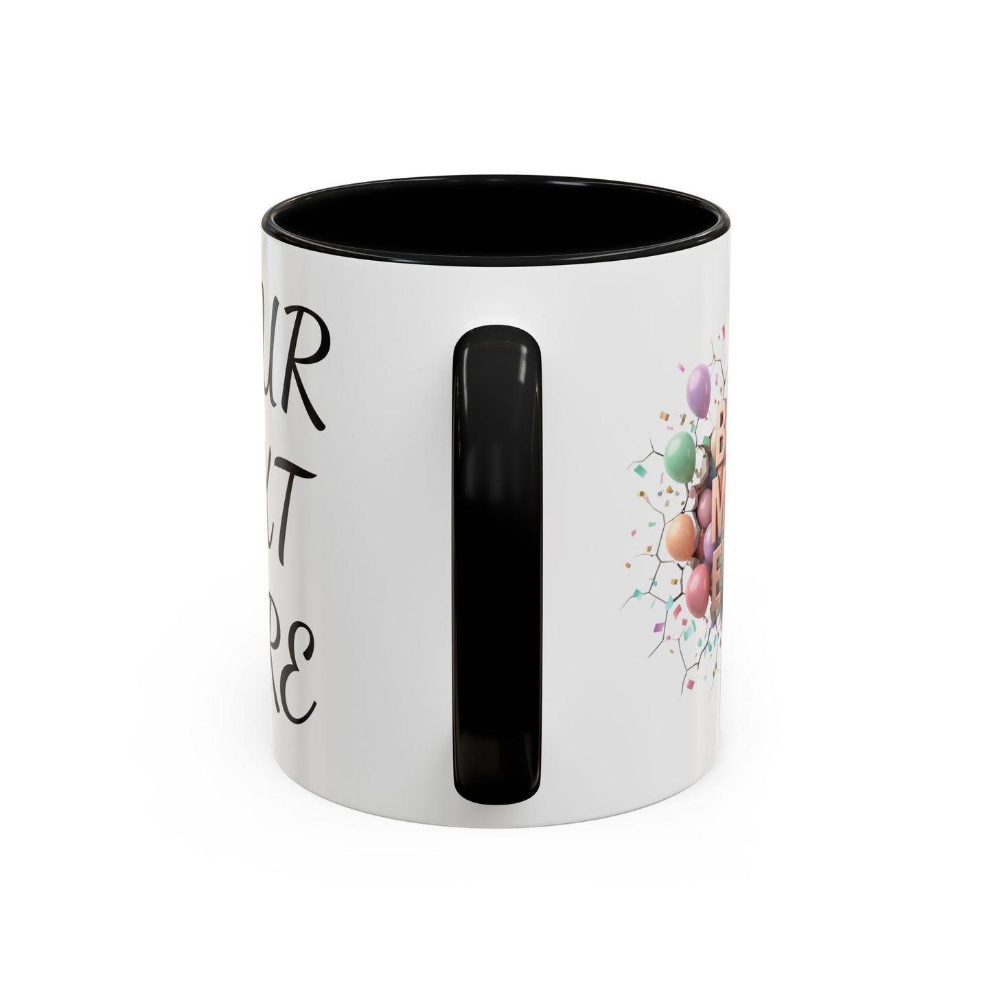 Personalized Mom Mug, Best Mom Ever Gift, Custom Name Coffee Cup, 3D Balloon Design, Mothers Day Gift, New Mom Gift 2025, Custom Mug