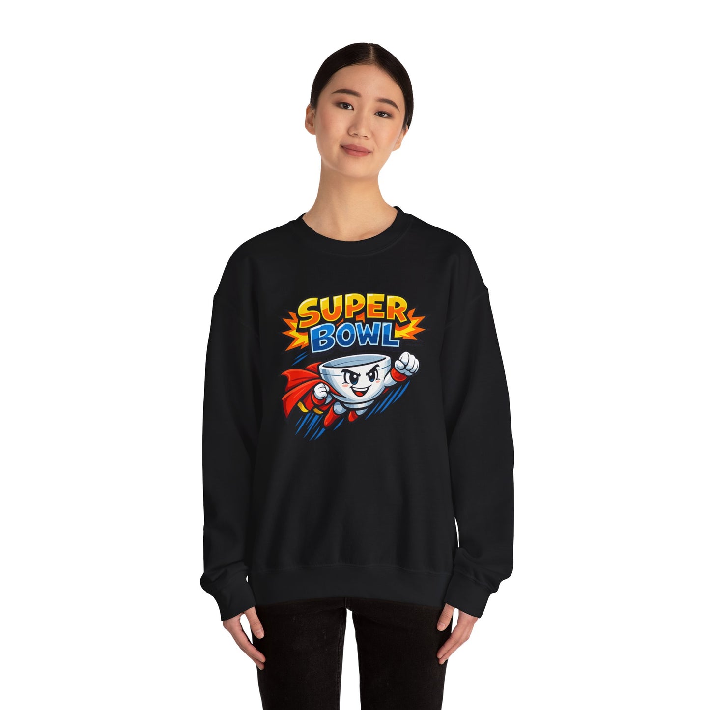 Super Bowl Sweatshirt, Funny Super Bowl Crewneck, Football Party Sweatshirt, Game Day Pullover, Bowl Pun Shirt, Unisex Graphic Crew