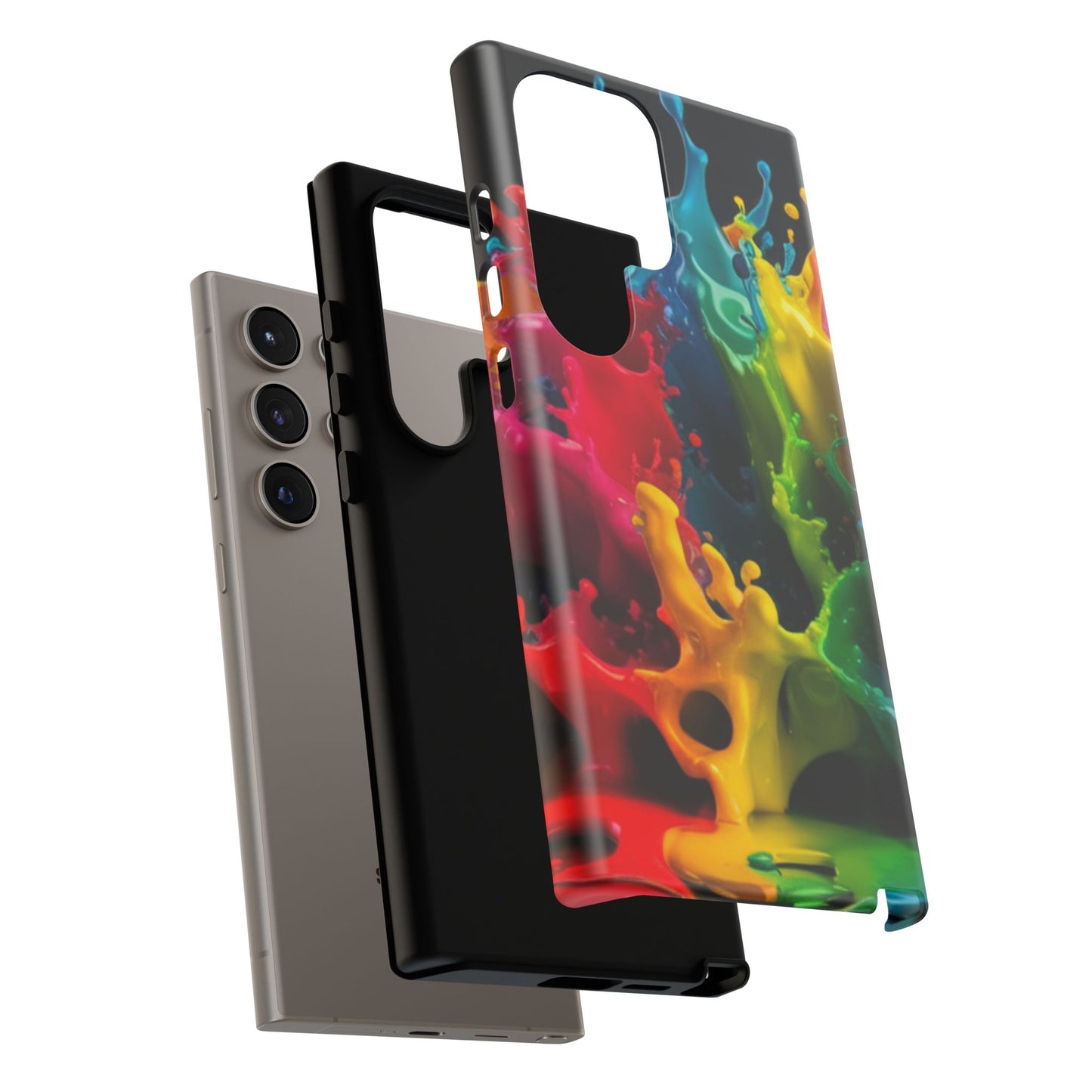 Vibrant Splash Samsung Phone Case - Tough Spectrum Splash Samsung Case