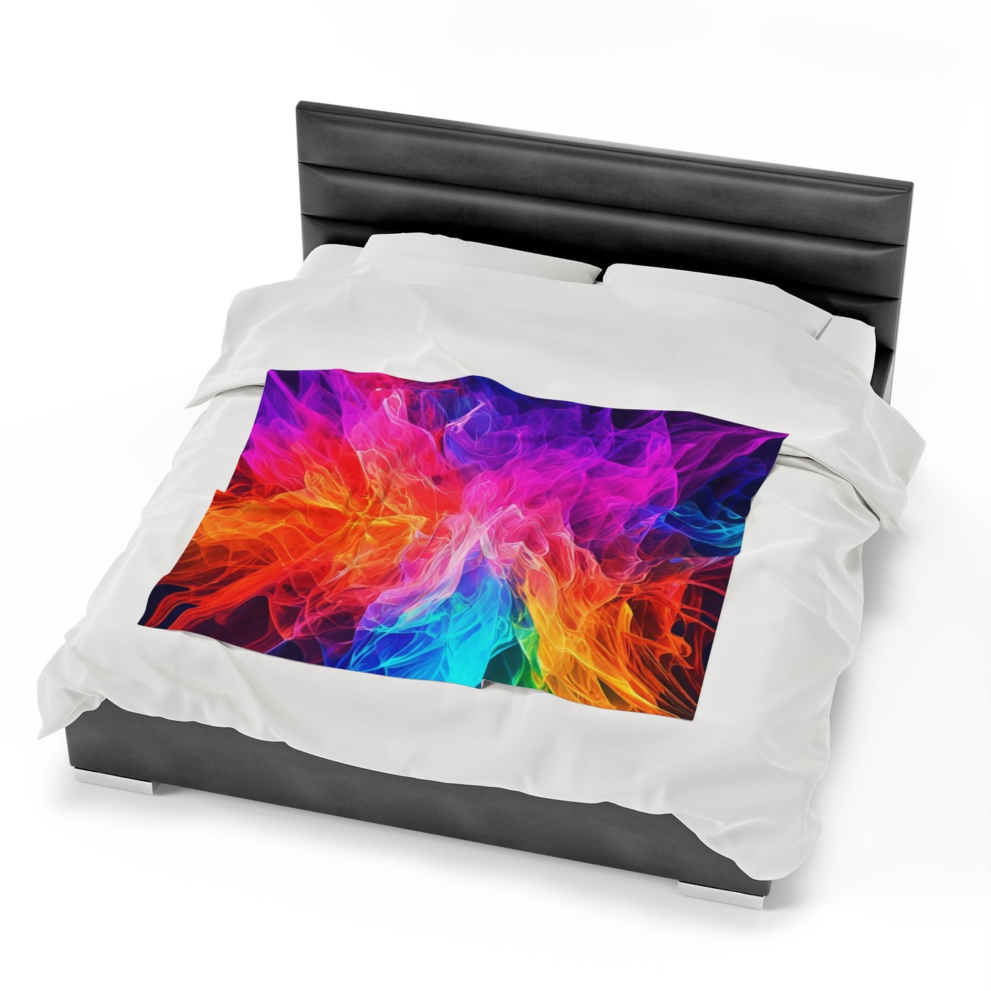 Plush Blanket Color Splash Design
