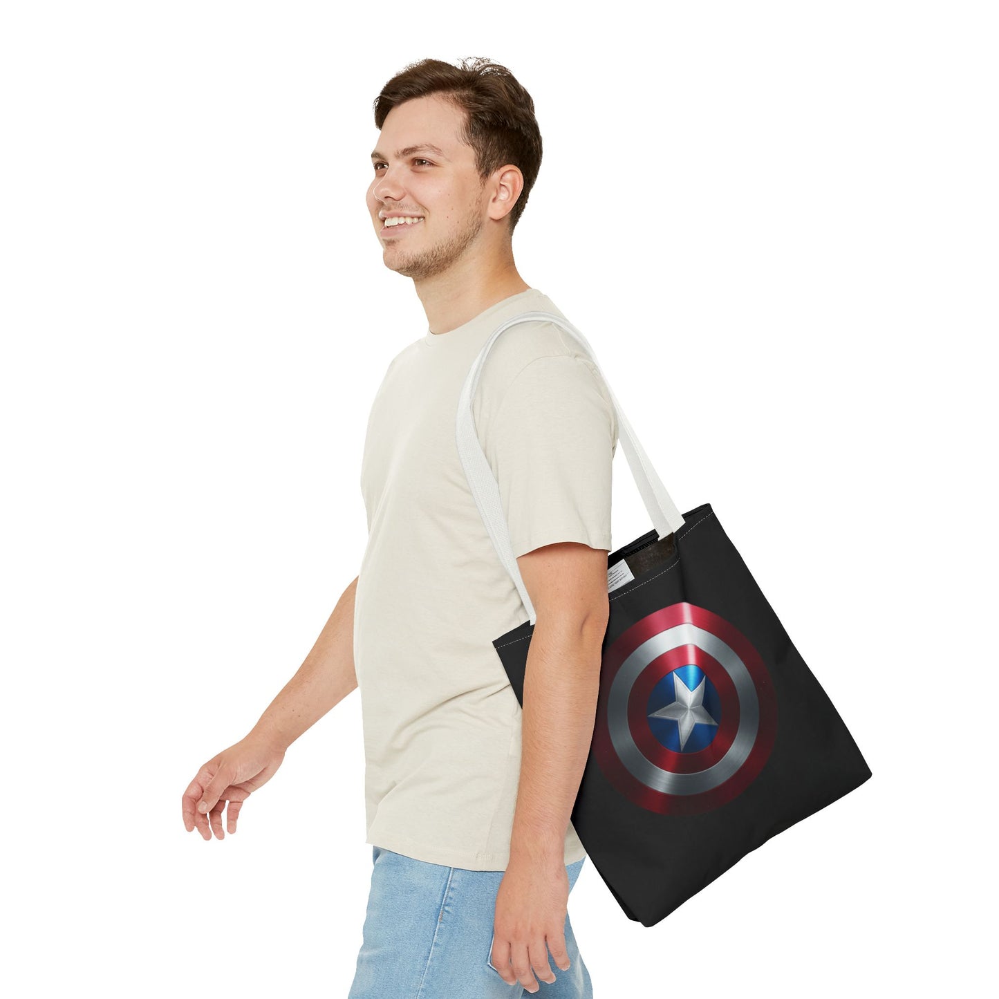 Heroic Shield Tote Bag - Stylish Marvel-Inspired Carryall for Fans