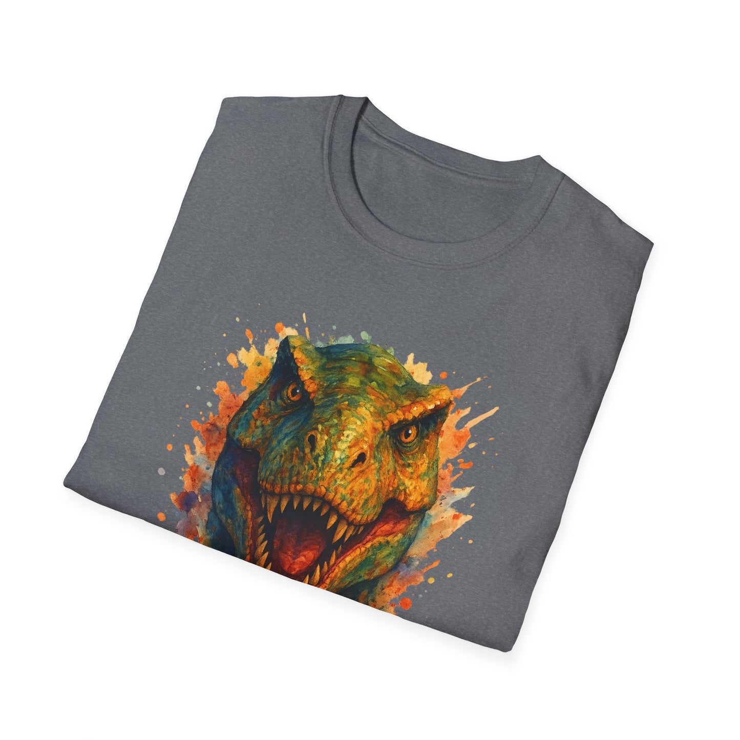 Watercolor T-Rex T-Shirt | Psychedelic Dinosaur Tee | Prehistoric Rainbow Dino Gift | Unisex Cotton Graphic Shirt Jurassic Tee