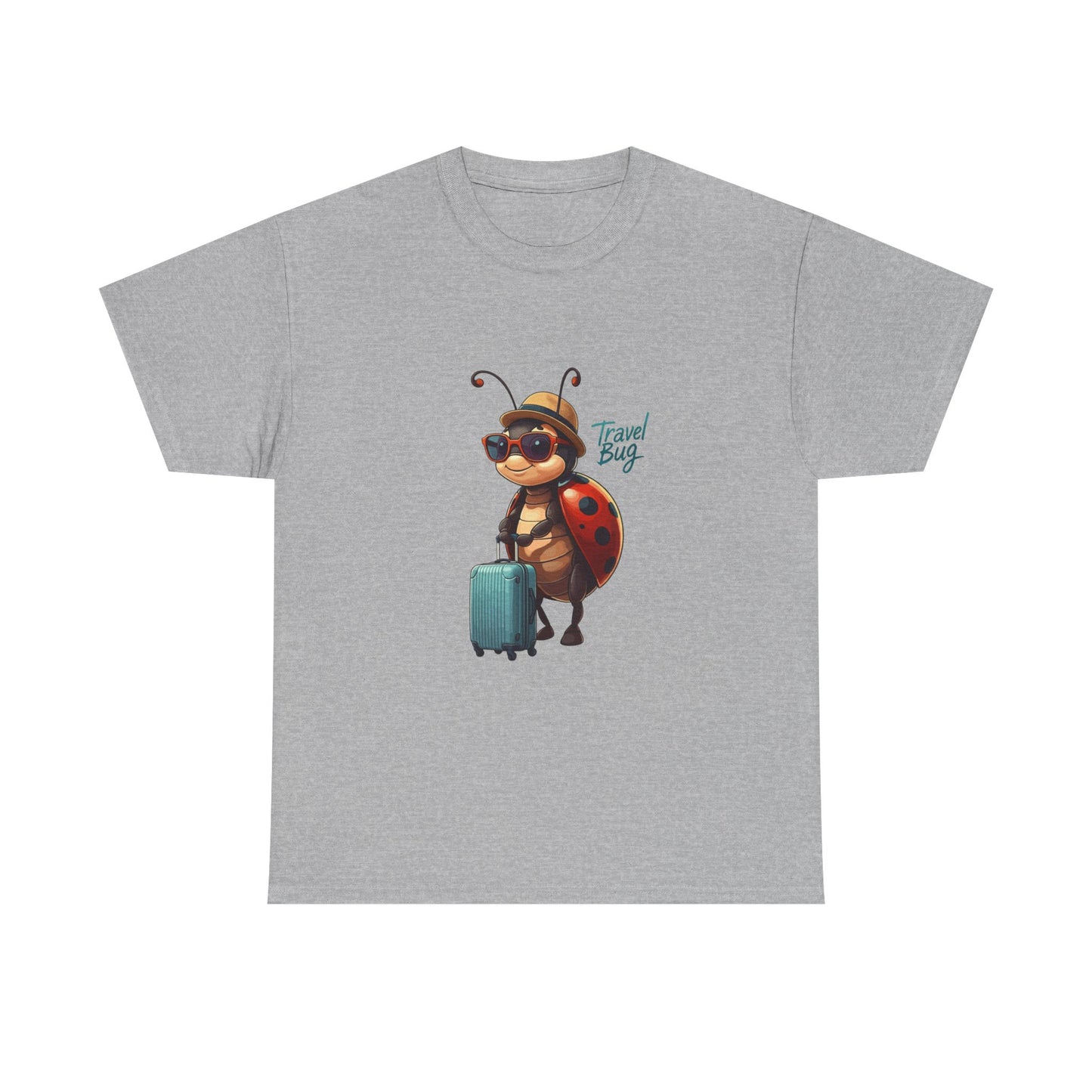 Travel Bug T-Shirt – Cute Ladybug Travel Tee | Funny Wanderlust Shirt for Travel Lovers | Unisex Graphic Tee Gift for Adventurers