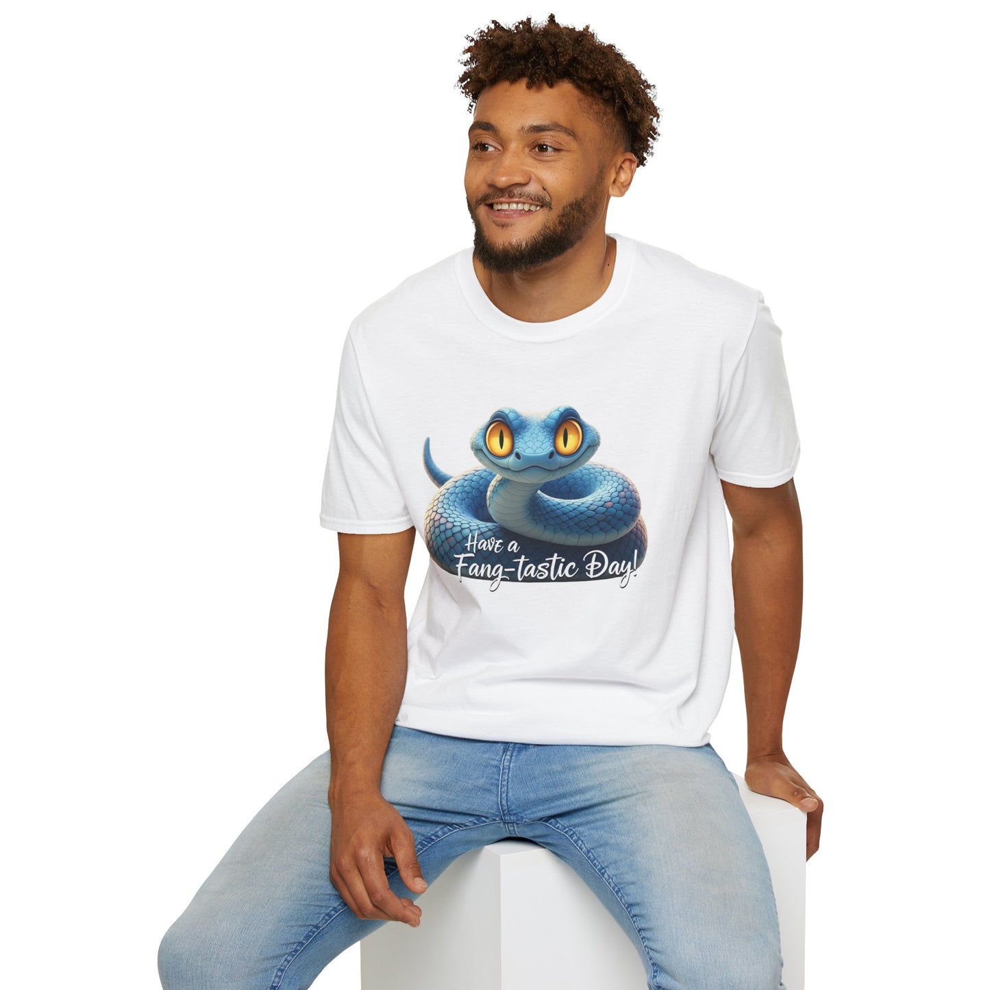Have A Fang-tastic Day Snake T-Shirt, Funny Reptile Tee, Cute Snake Lover Gift, Animal Pun Shirt, Humor Top For Her Or Him