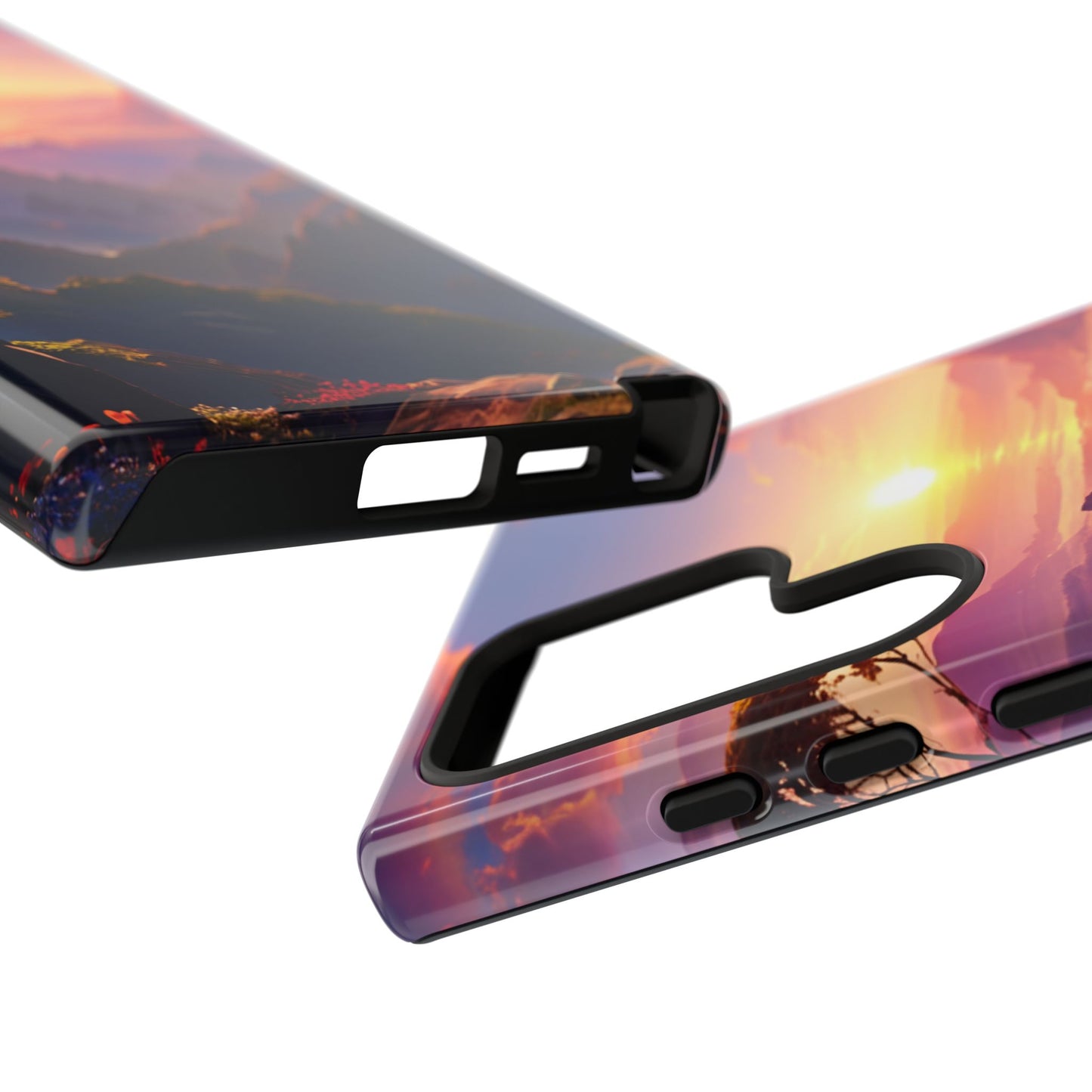 Samsung Tough Case Sunset Landscape Illustration