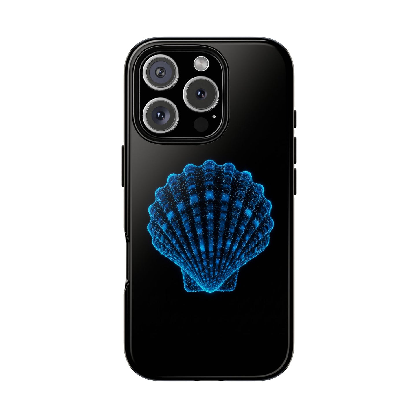 Ocean Blue Shell Tough iPhone Case Durable Design for Beach Lovers