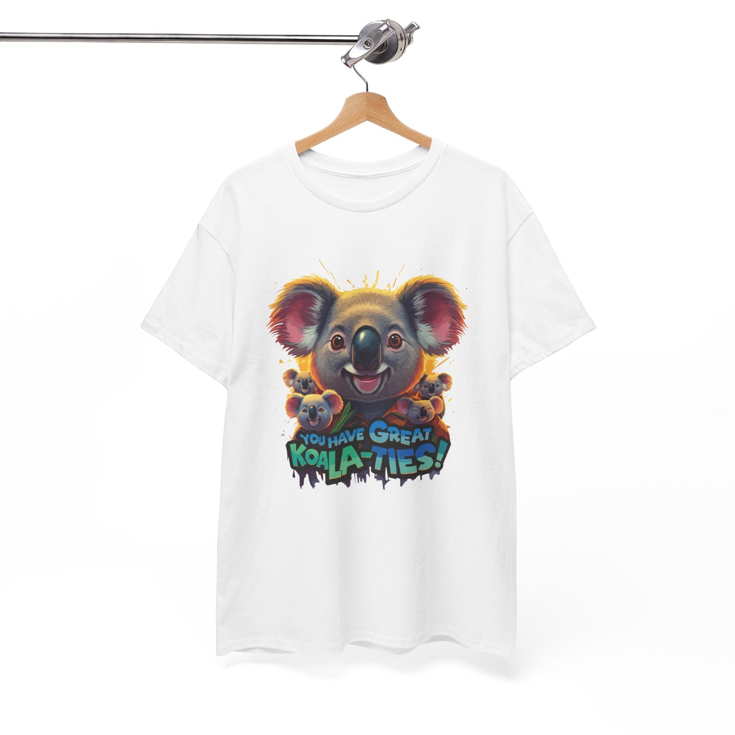 You Have Great Koala‑ties Tee – Cute Koala Pun T‑Shirt, Animal Lover Gift, Funny Wildlife Graphic, Unisex Casual Tee