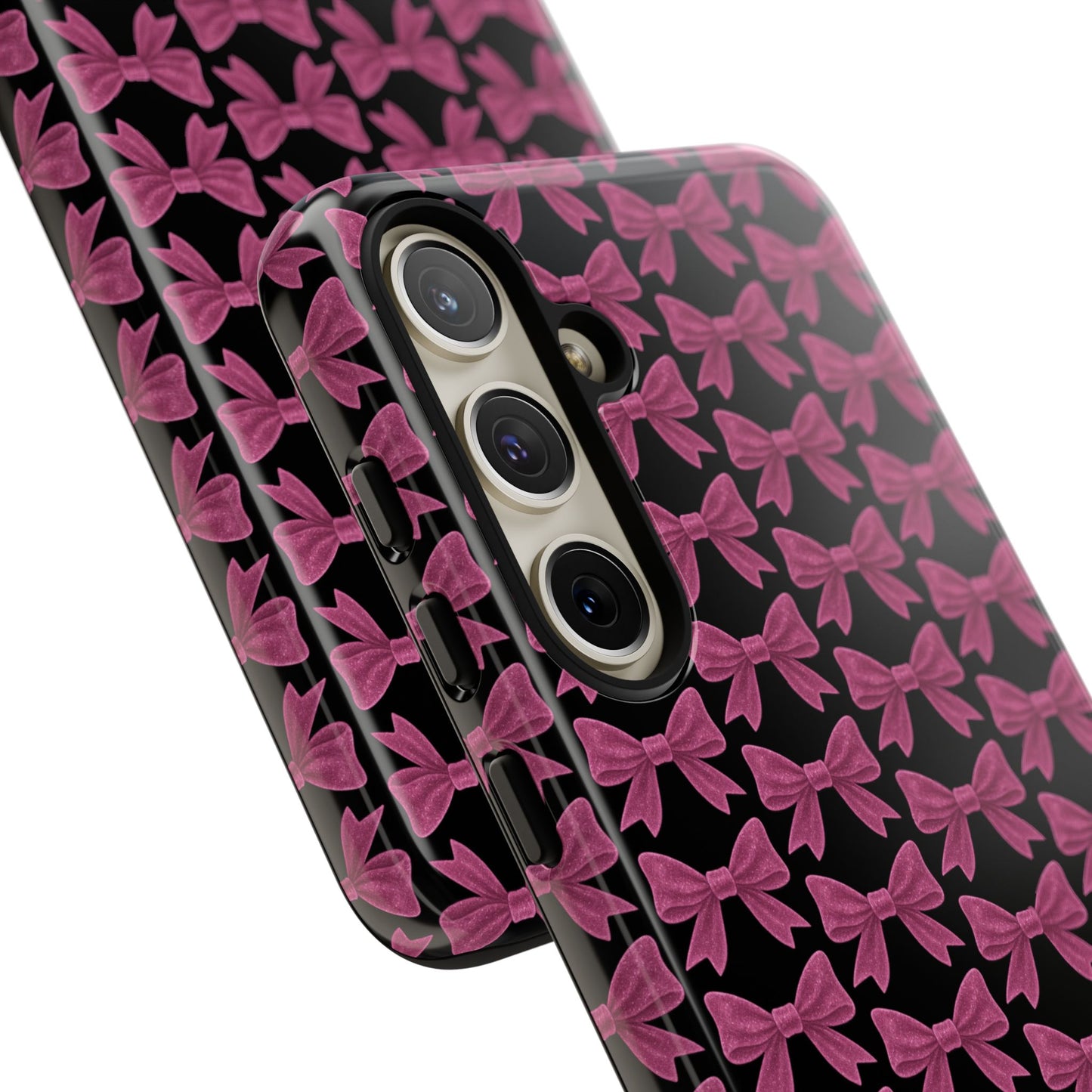 Pink Bow Samsung Case Coquette Aesthetic Phone Cover Cute Girly Phone Case Glossy Y2K Accessory Kawaii Samsung Case Gift