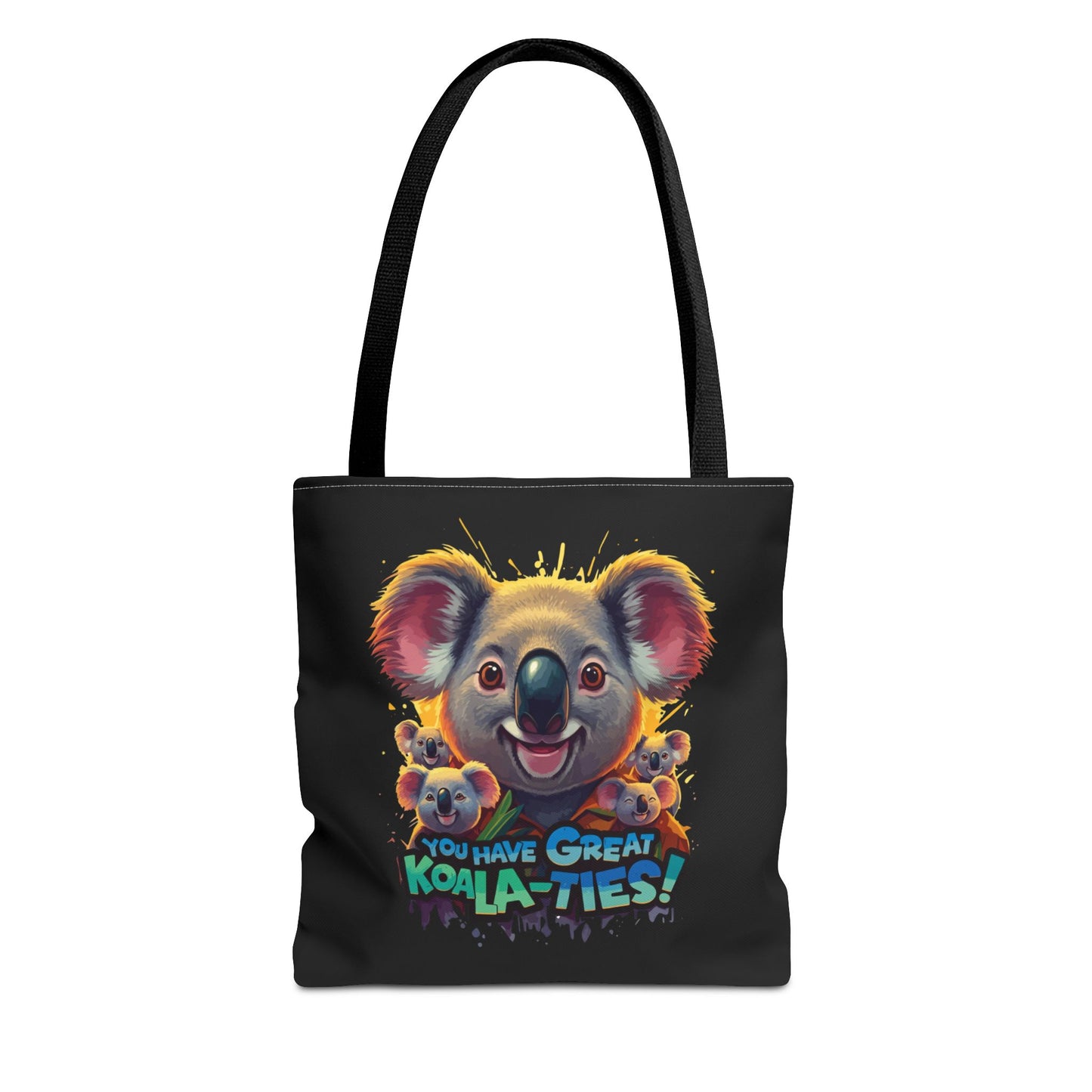 Koala Tote Bag – Funny Animal Pun Bag with Cute Koala Design – Reusable Grocery, Beach, or Everyday Carry Bag – Gift for Koala Lovers