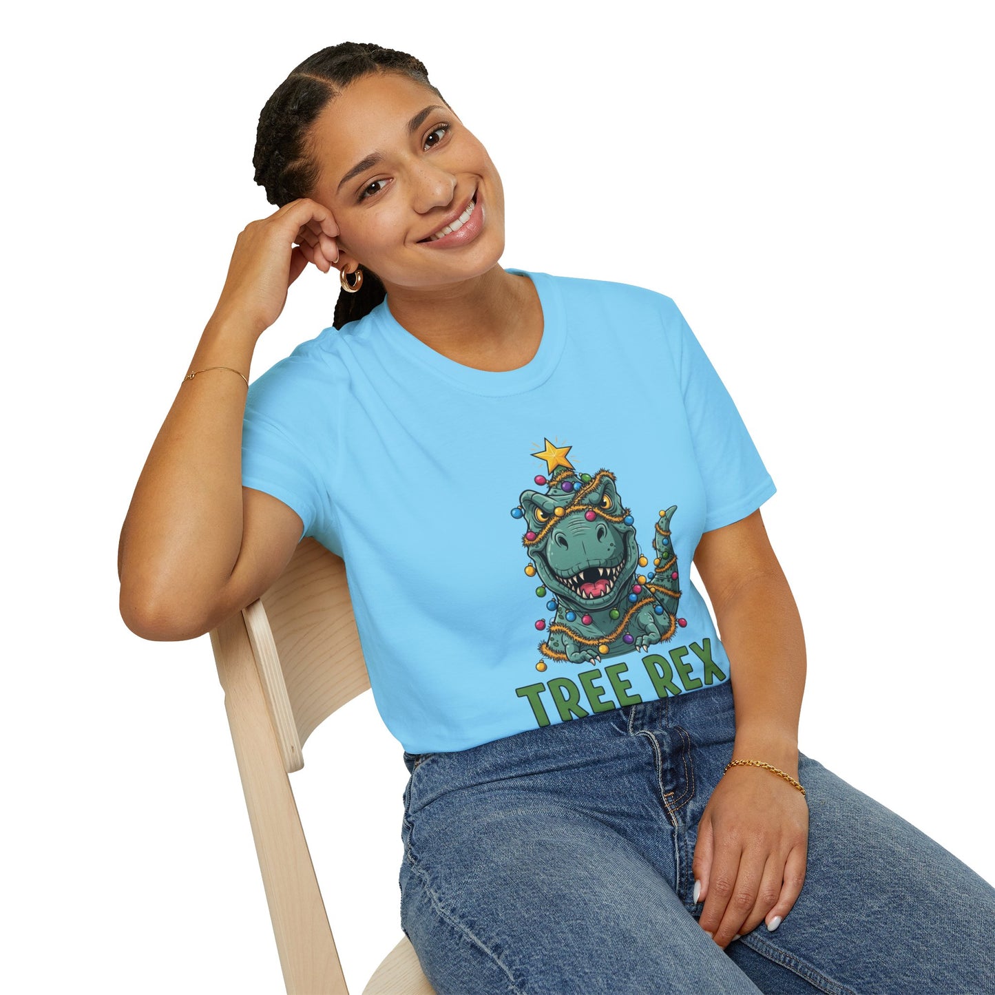 Tree Rex T-Shirt, Dinosaur Christmas Tee, Funny Holiday Dino Shirt, Tree Rex Dinosaur Xmas Graphic Tee, Cute Winter Gift Tee