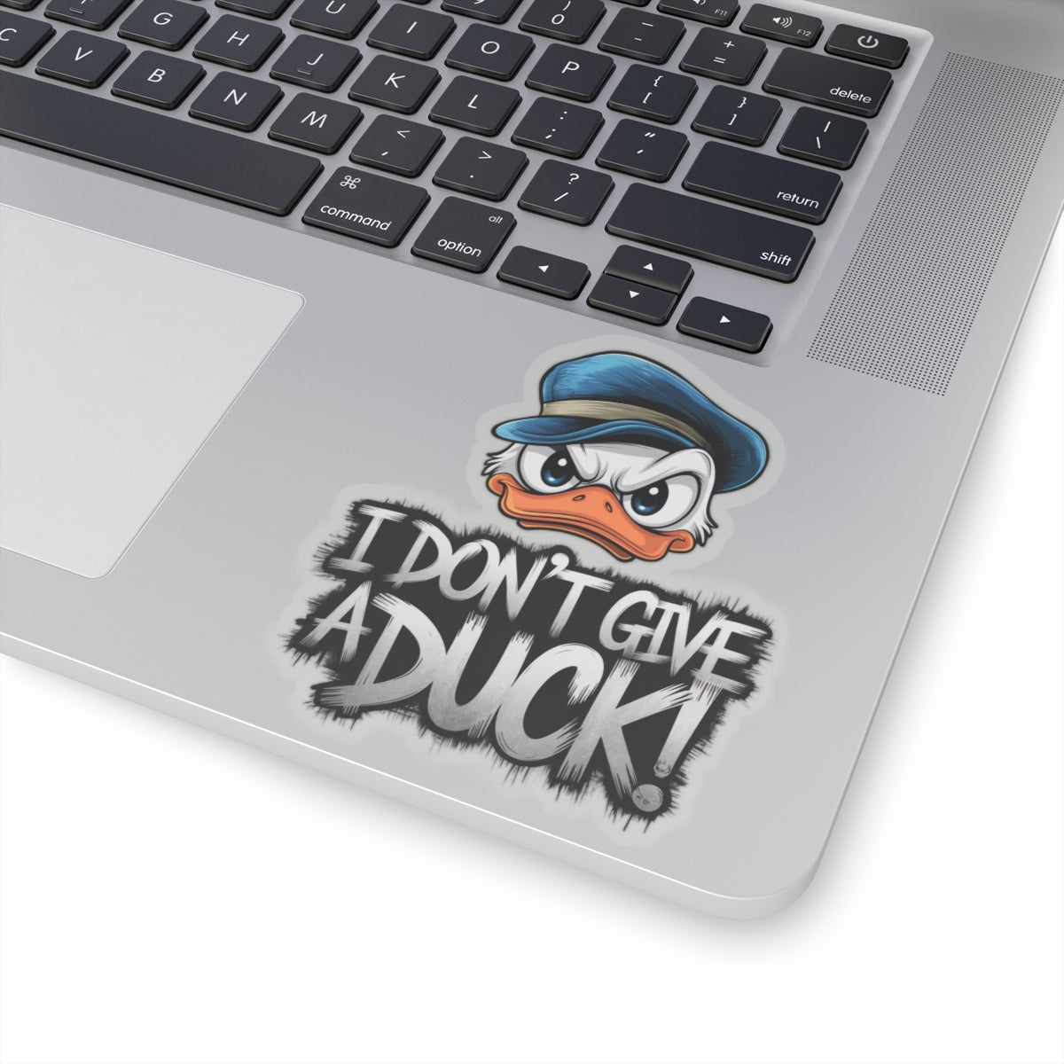 I Don't Give a Duck Angry Duck Sticker