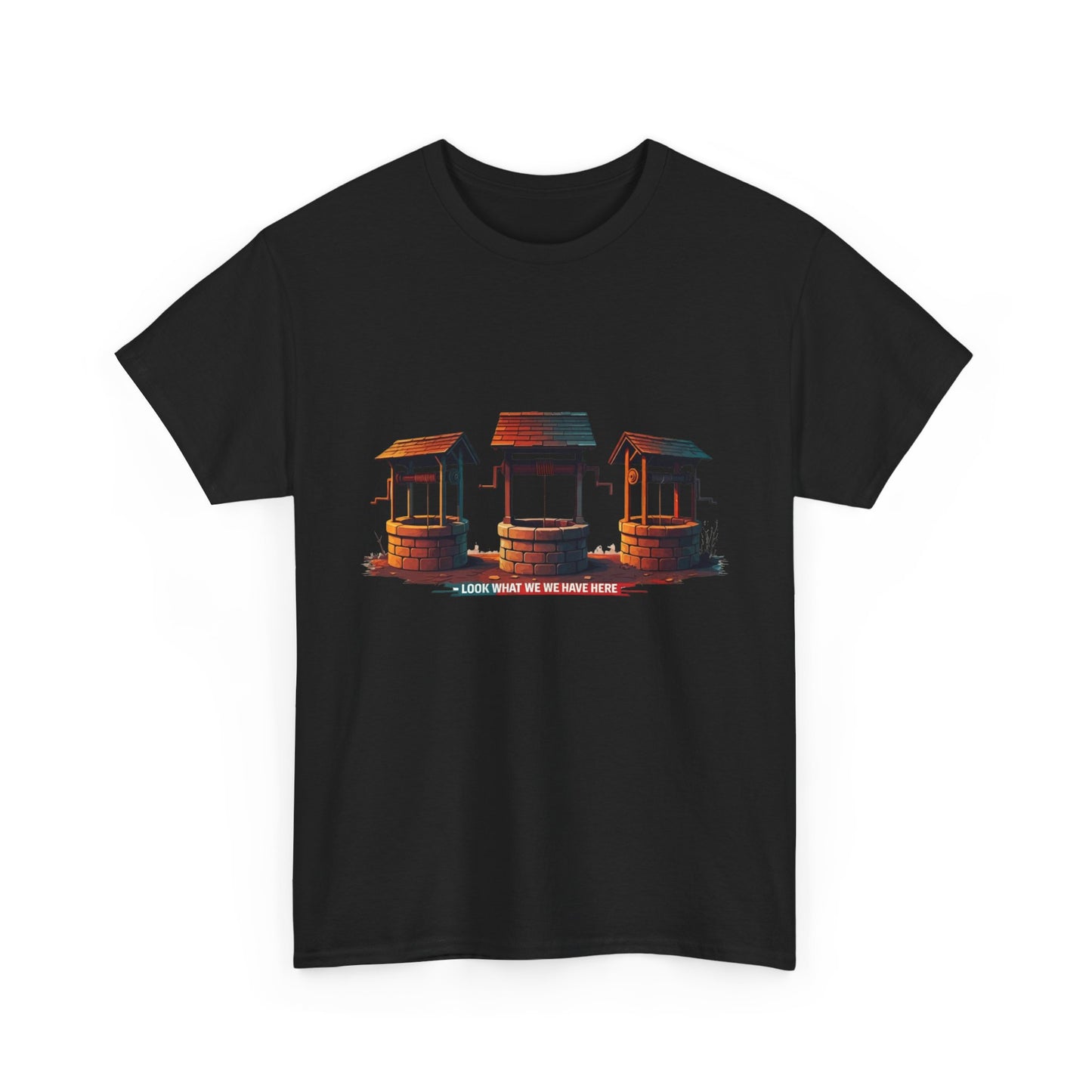 Funny “Well Well Well” T-Shirt • Pun Graphic Tee with Wishing Wells • Retro Vintage Humor Shirt • Gift for Pun Lovers & Joke Fans