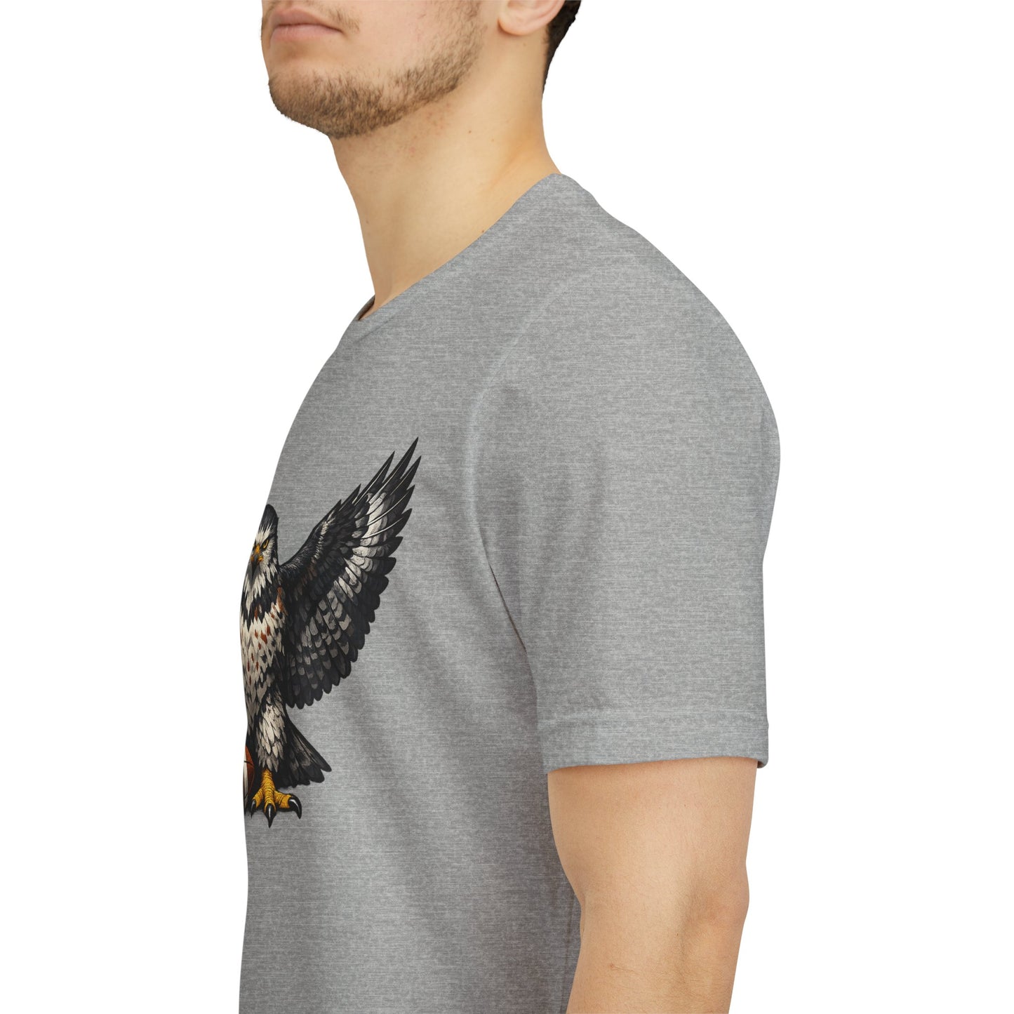 Hawk Football Shirt, Hawk Holding Football T Shirt, Hawk Mascot Tee, Football Bird Of Prey Shirt, Game Day Sports Tee, Hawk Fan Gift
