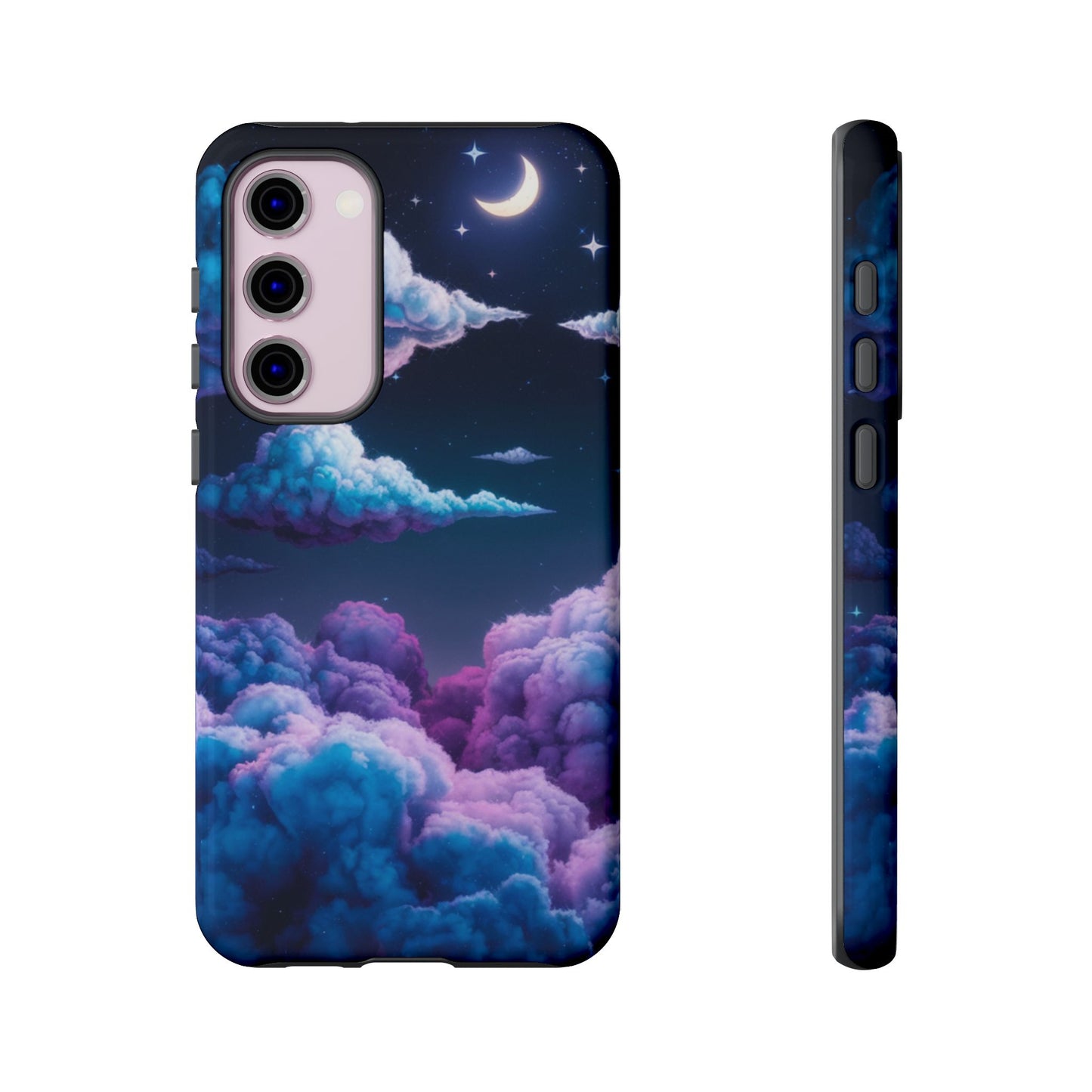 Dreamy Clouds & Moon Tough Samsung Galaxy Case