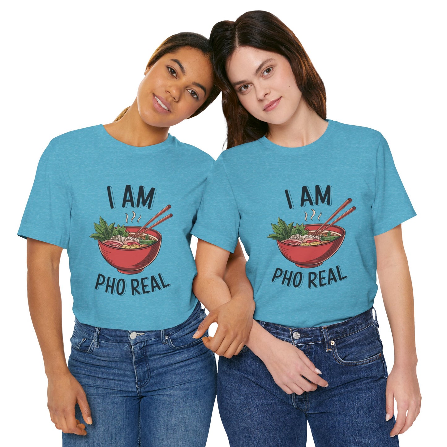 I Am Pho Real T-Shirt | Funny Pho Noodle Bowl Tee, Vietnamese Food Pun Shirt, Ramen & Noodle Lover Gift, Cute Asian Cuisine Graphic Top