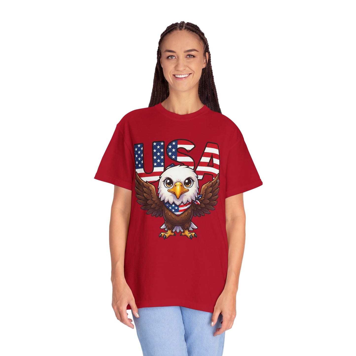 USA Eagle Shirt, Patriotic Comfort Colors Shirt, American Flag Eagle T Shirt, Fourth Of July Shirt, Freedom Graphic Tee, USA Pride Shirt