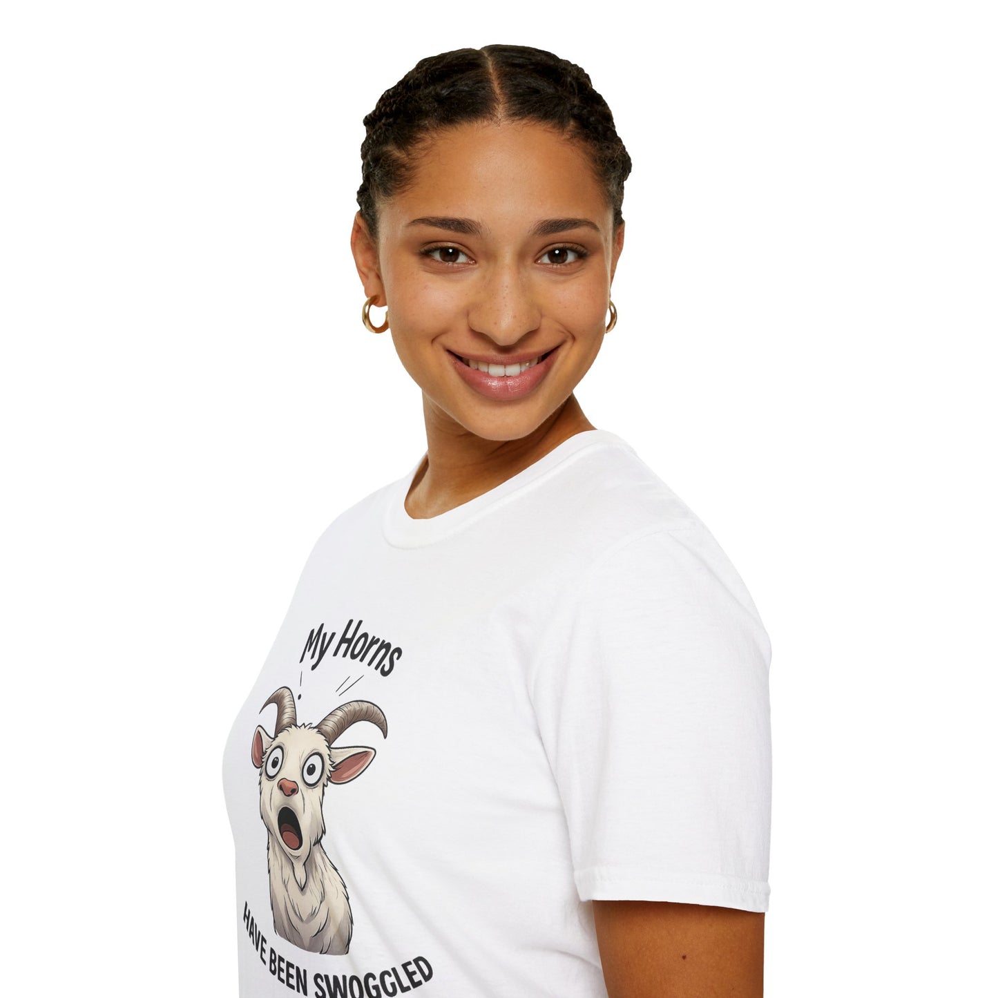 Funny Goat Shirt, Hornswoggled Shirt, My Horns Have Been Swoggled, Goat Pun T Shirt, Animal Humor Tee, Silly Wordplay Shirt