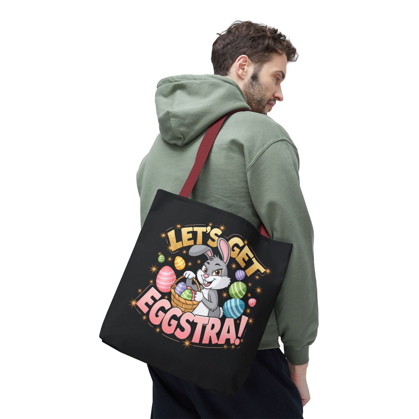 Easter Bunny Tote Bag - 'Leg's Get Eggstra'