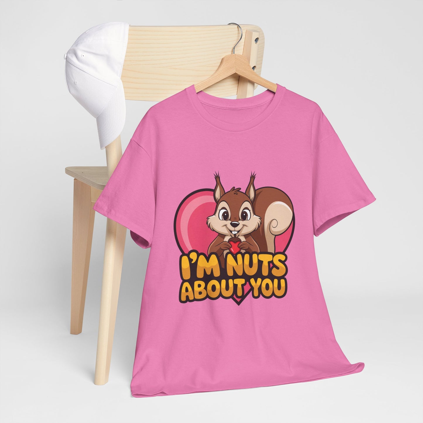 I’m Nuts About You Shirt, Funny Valentine Shirt, Squirrel Love T Shirt, Cute Animal Pun Tee, Valentine Gift For Him Her