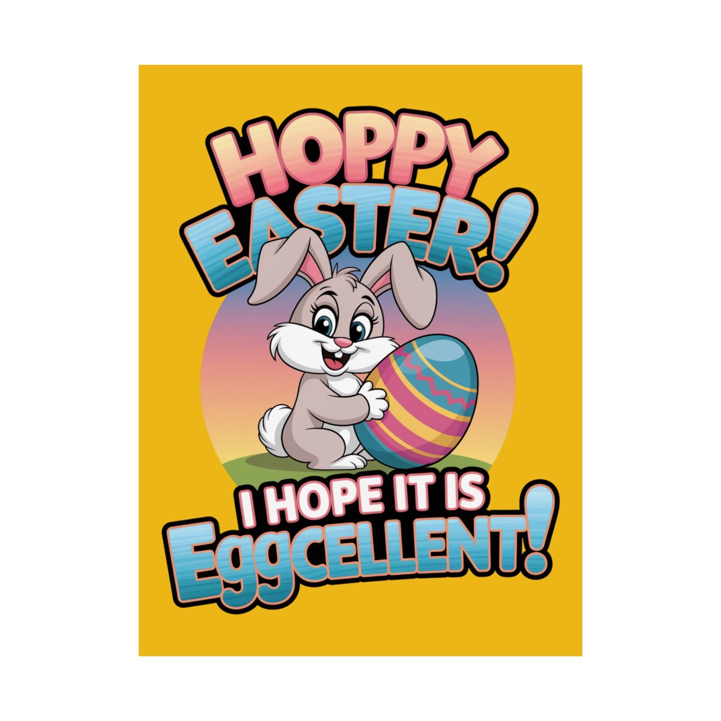 Easter Bunny Poster Easter Decor Easter Bunny Decor Home Decor Holiday Decorations Easter Art Wall Art