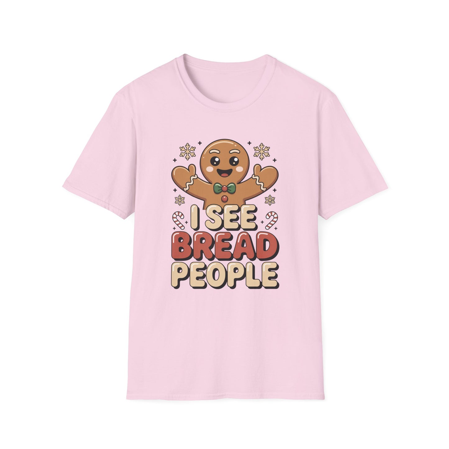 I See Bread People Shirt, Gingerbread Man Christmas Tee, Funny Holiday Baking Shirt, Cute Gingerbread Cookie TShirt, Xmas Humor Shirt, Food Pun Tee