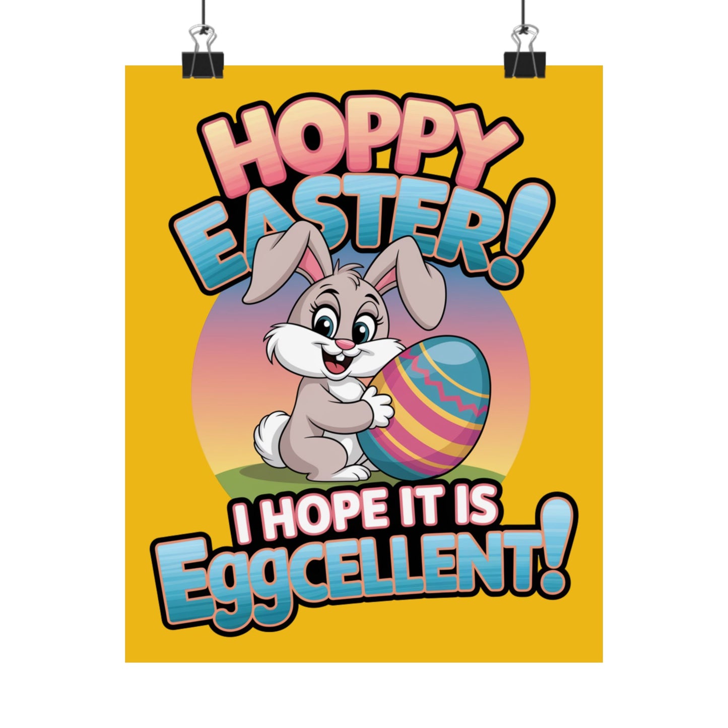 Easter Bunny Poster Easter Decor Easter Bunny Decor Home Decor Holiday Decorations Easter Art Wall Art
