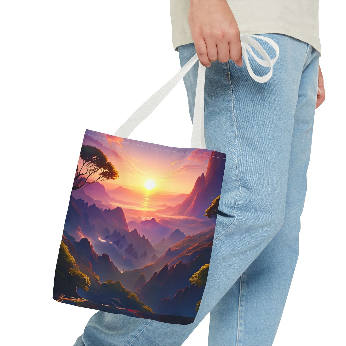 Sunset Landscape Tote Bag