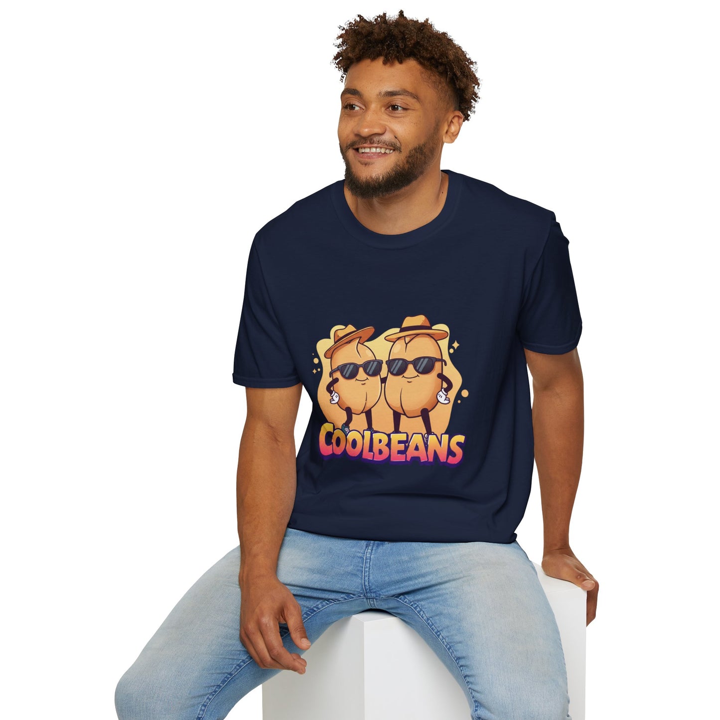 Cool Beans T-Shirt - Two Cooler-Than-Cool Beans With Sunglasses, Quirky Food-Pun Gift Tee for Him, Her or Besties - Perfect Humor and Style