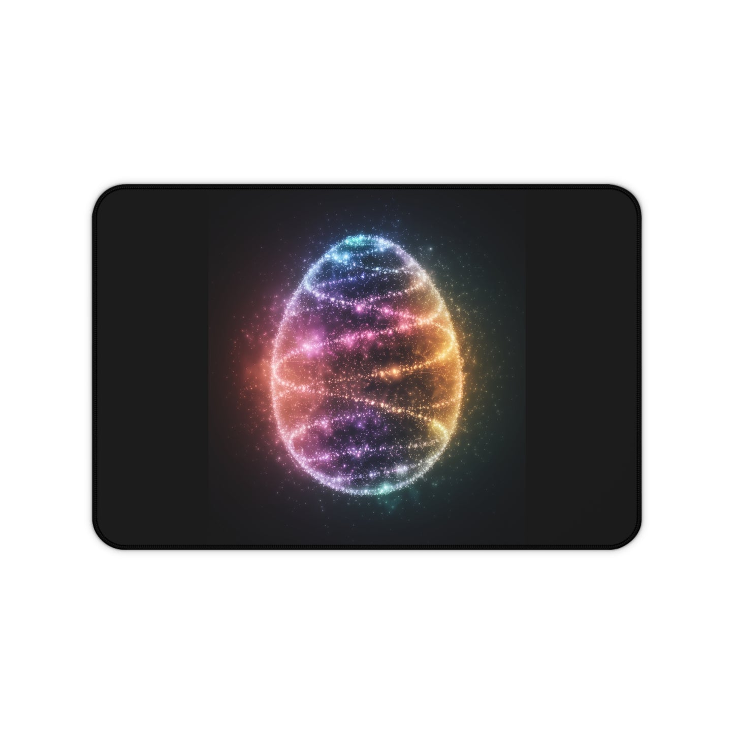 Desk Mat - Bioluminescent Easter Egg Easter Mouse Pad Easter Decor Easter Egg Office Decor