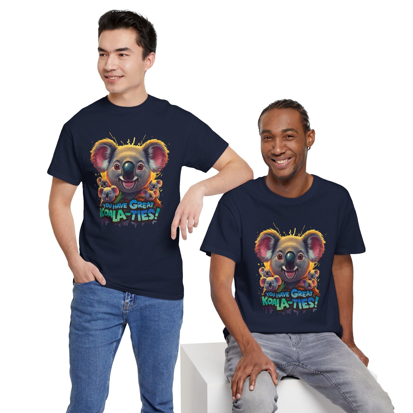 You Have Great Koala‑ties Tee – Cute Koala Pun T‑Shirt, Animal Lover Gift, Funny Wildlife Graphic, Unisex Casual Tee