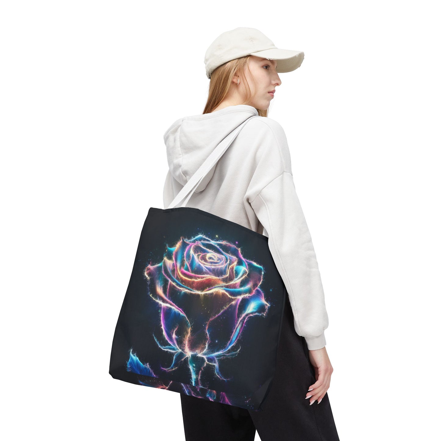 Glowing Rose Tote Bag