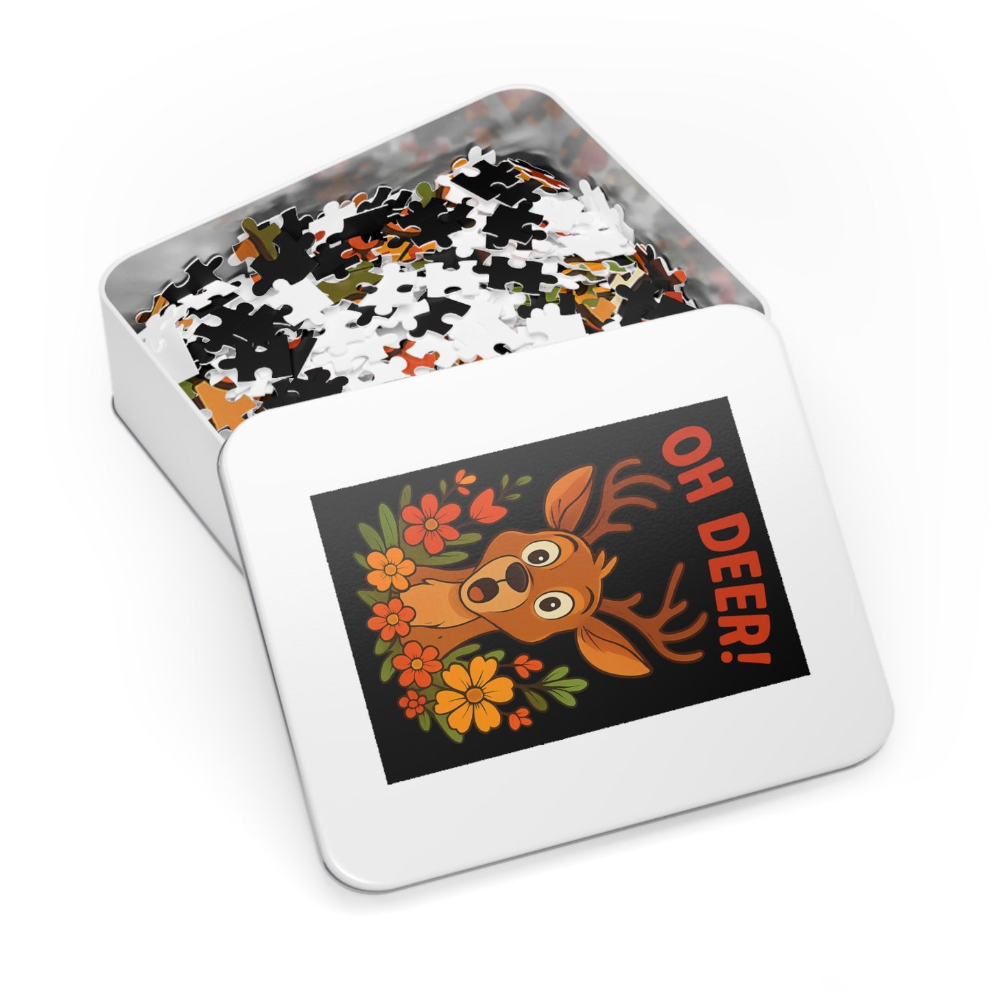 Jigsaw Puzzle - Oh Deer Animal Puzzle Deer Game Family Fun Night