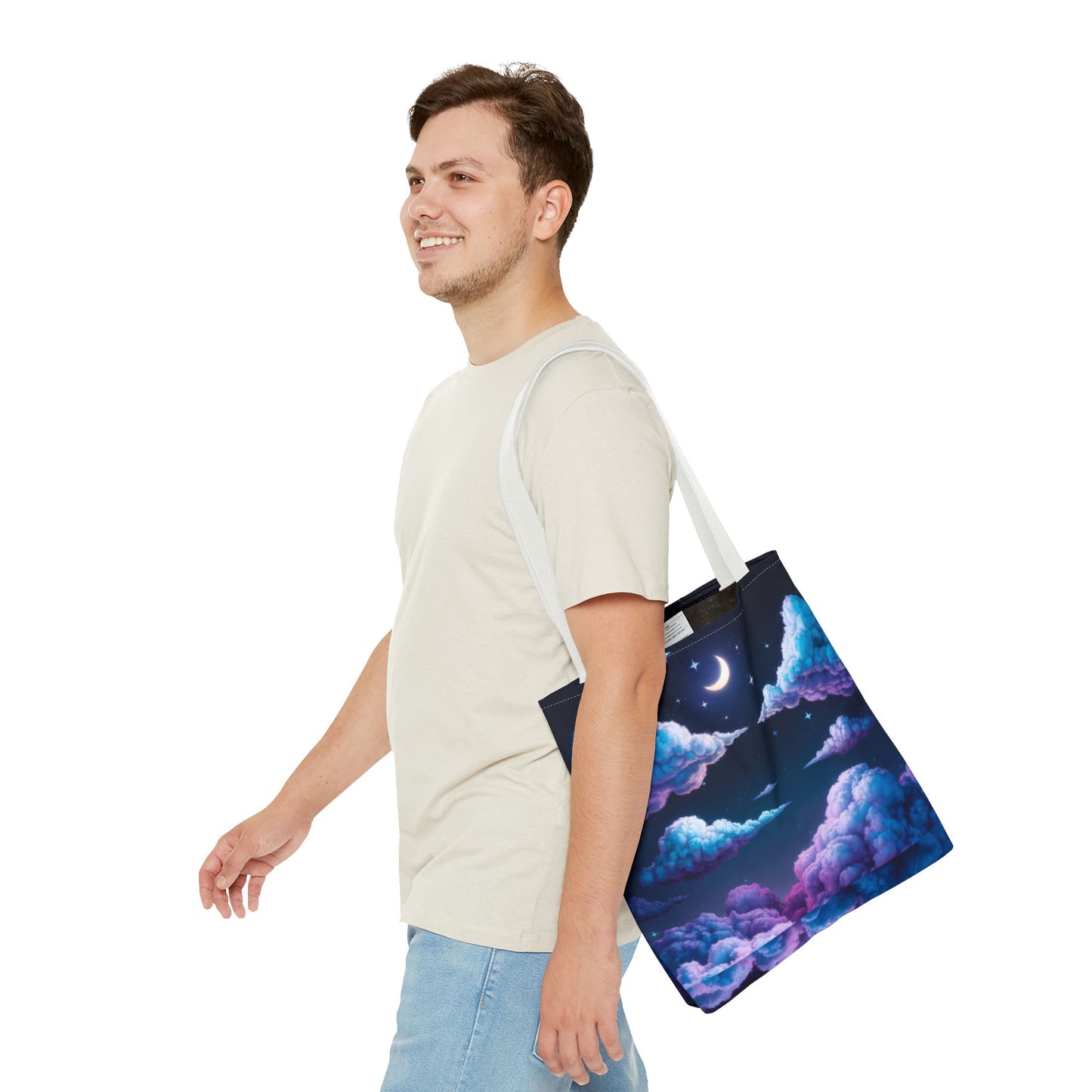 Dreamy Clouds & Moon Tote Bag