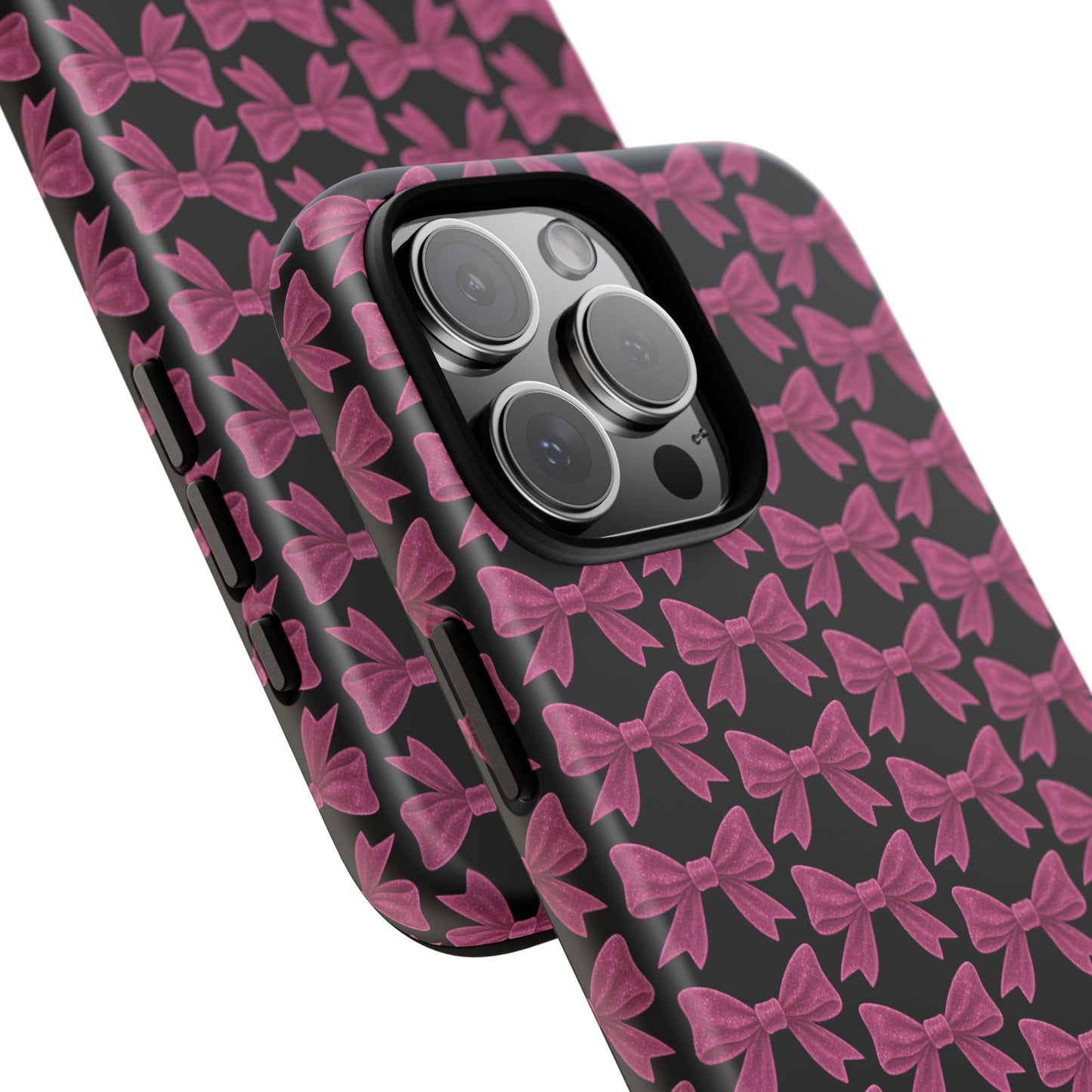 Pink Bow iPhone Case Coquette Aesthetic Phone Cover Glossy Y2K Girly Case Soft Girl Tech Accessory Cute iPhone Gift for Her
