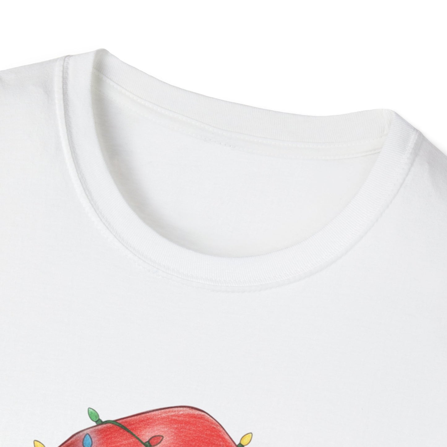 Santa Face Christmas Shirt, Vintage Santa T-Shirt, Santa With Christmas Lights Tee, Cute Christmas Graphic Tee, Holiday Santa Claus Shirt