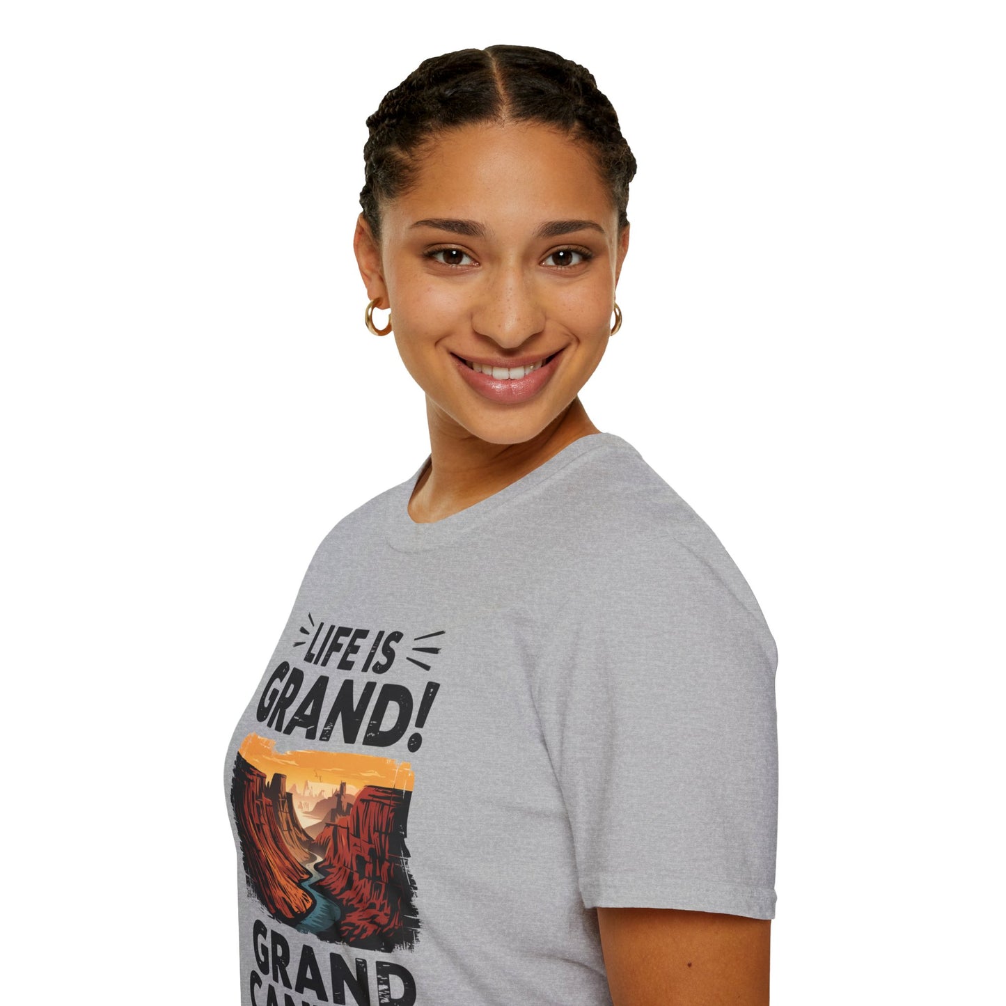 Life is Grand T-Shirt – Grand Canyon Graphic Tee | Funny National Park Shirt | Arizona Souvenir | Unisex Hiking Travel Gift Tee