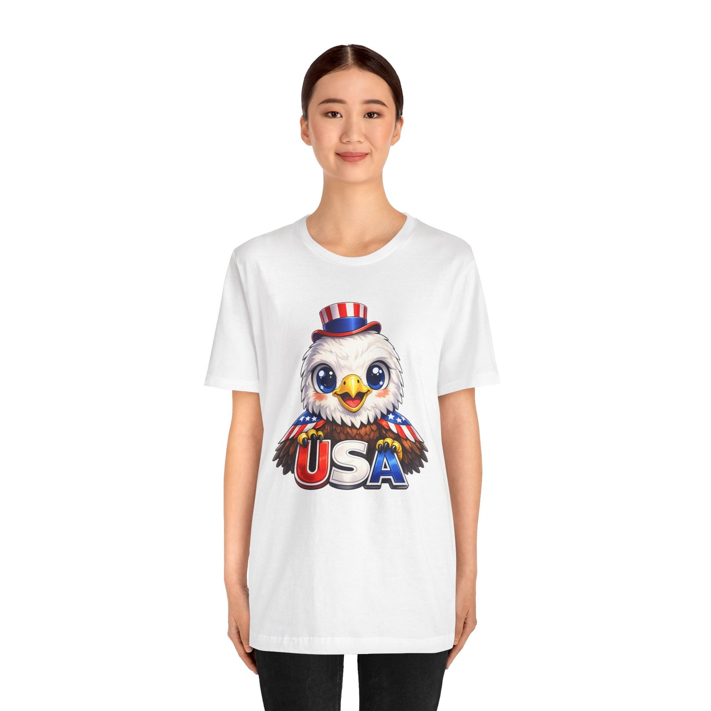 Cute USA Eagle Shirt, Patriotic Eagle T Shirt, Fourth Of July Shirt, American Flag Eagle Tee, Freedom Graphic Shirt, USA Pride Top