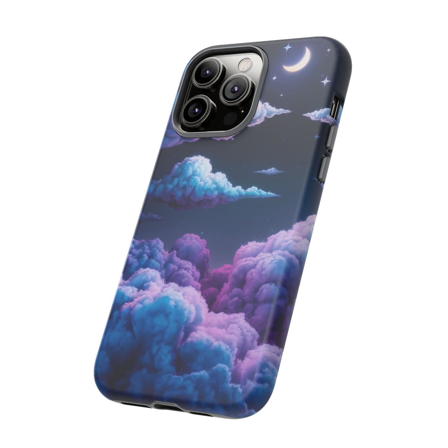Dreamy Clouds & Moon Tough iPhone Case