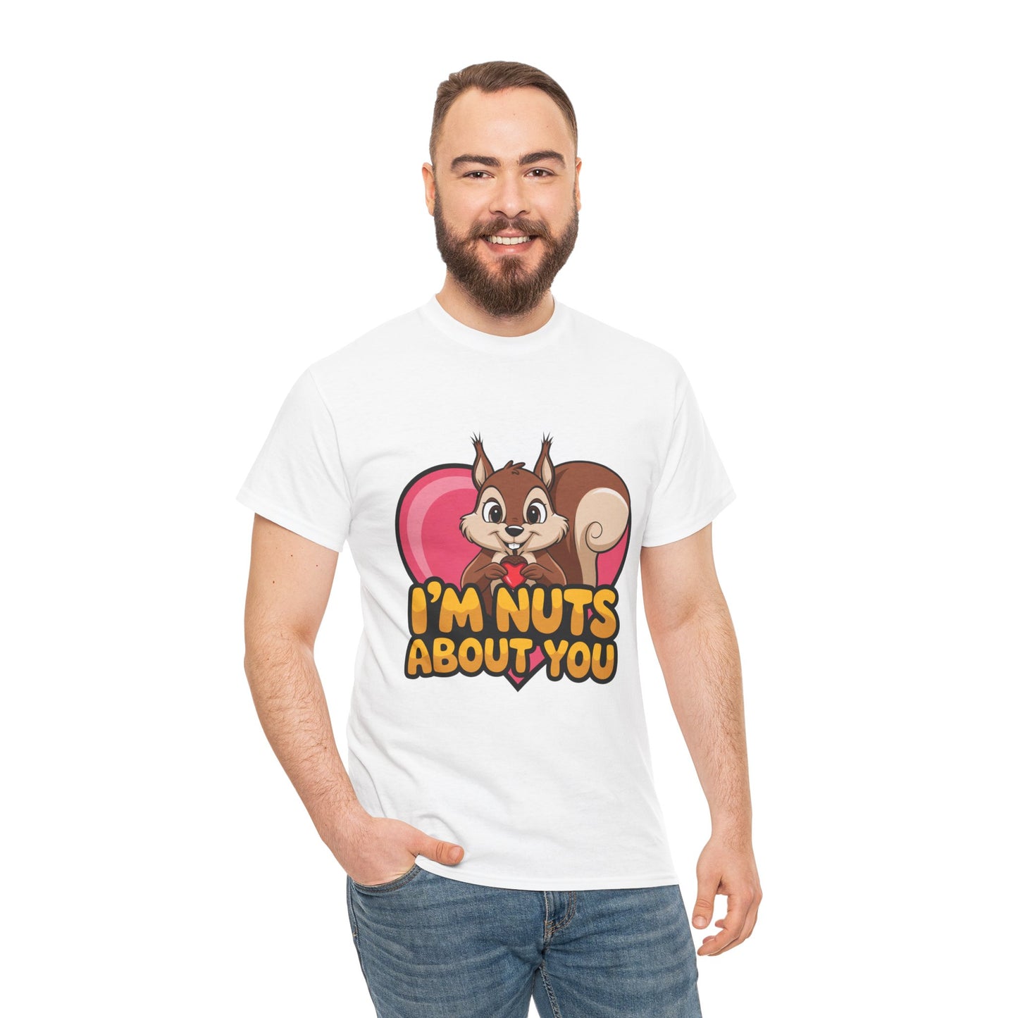 I’m Nuts About You Shirt, Funny Valentine Shirt, Squirrel Love T Shirt, Cute Animal Pun Tee, Valentine Gift For Him Her