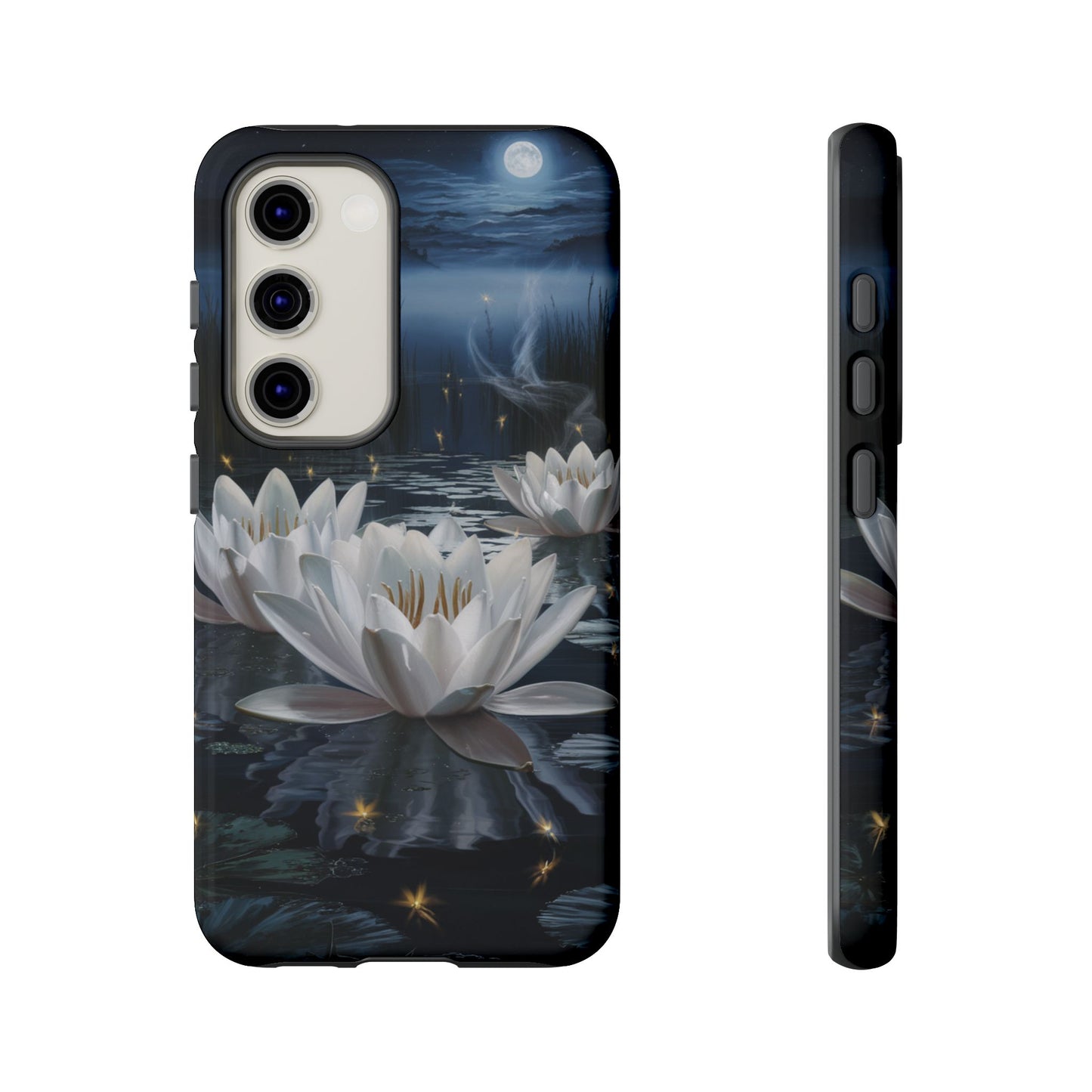 Samsung Galaxy Tough Case - Water Lillies Moonlit Sky Phone Cover