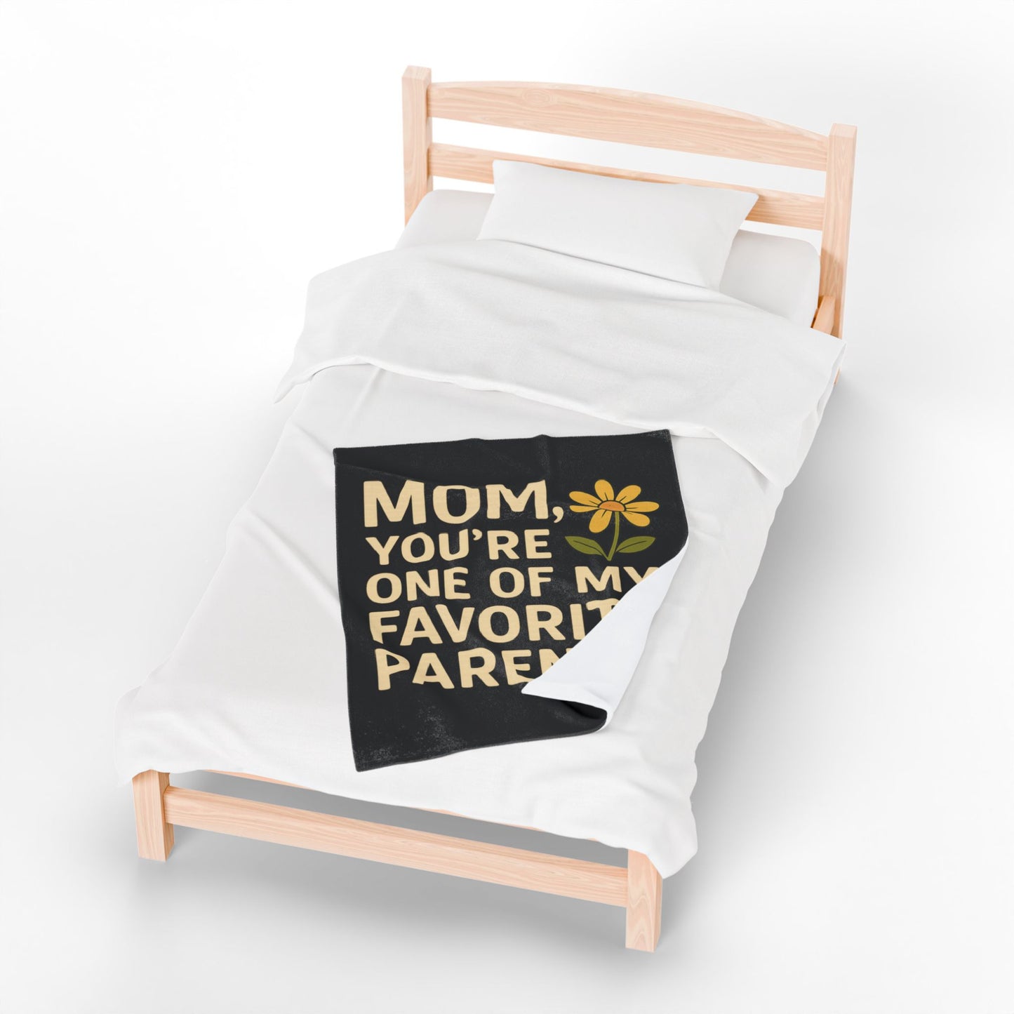 Velveteen Plush Blanket - Mom You're One of My Favorite Parents Mother's Day Throw Blanket Mom Decor