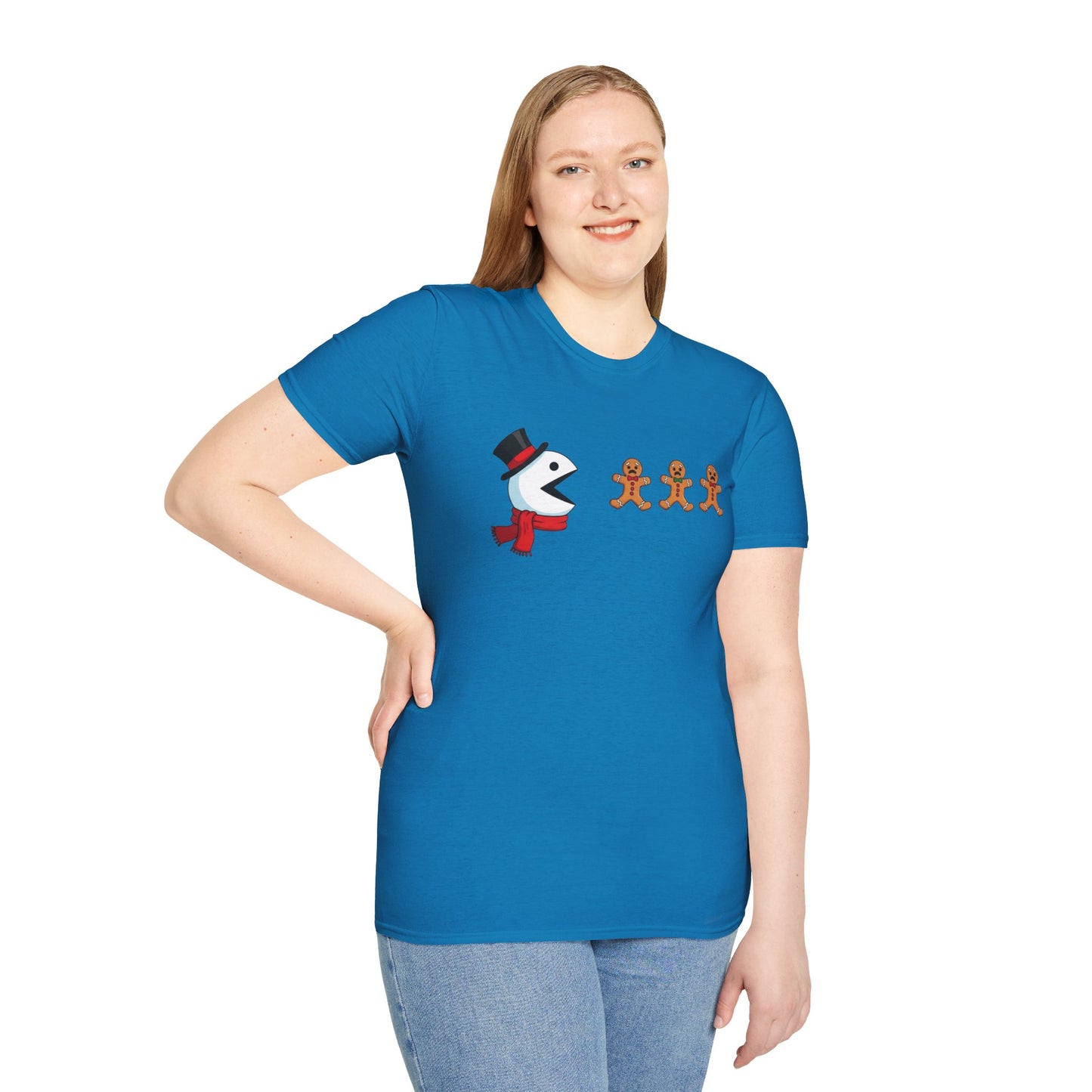 Funny Snowman And Gingerbread T-Shirt, Cute Christmas Tee, Holiday Humor Shirt, Festive Graphic Tee For Men And Women, Winter Gift Idea