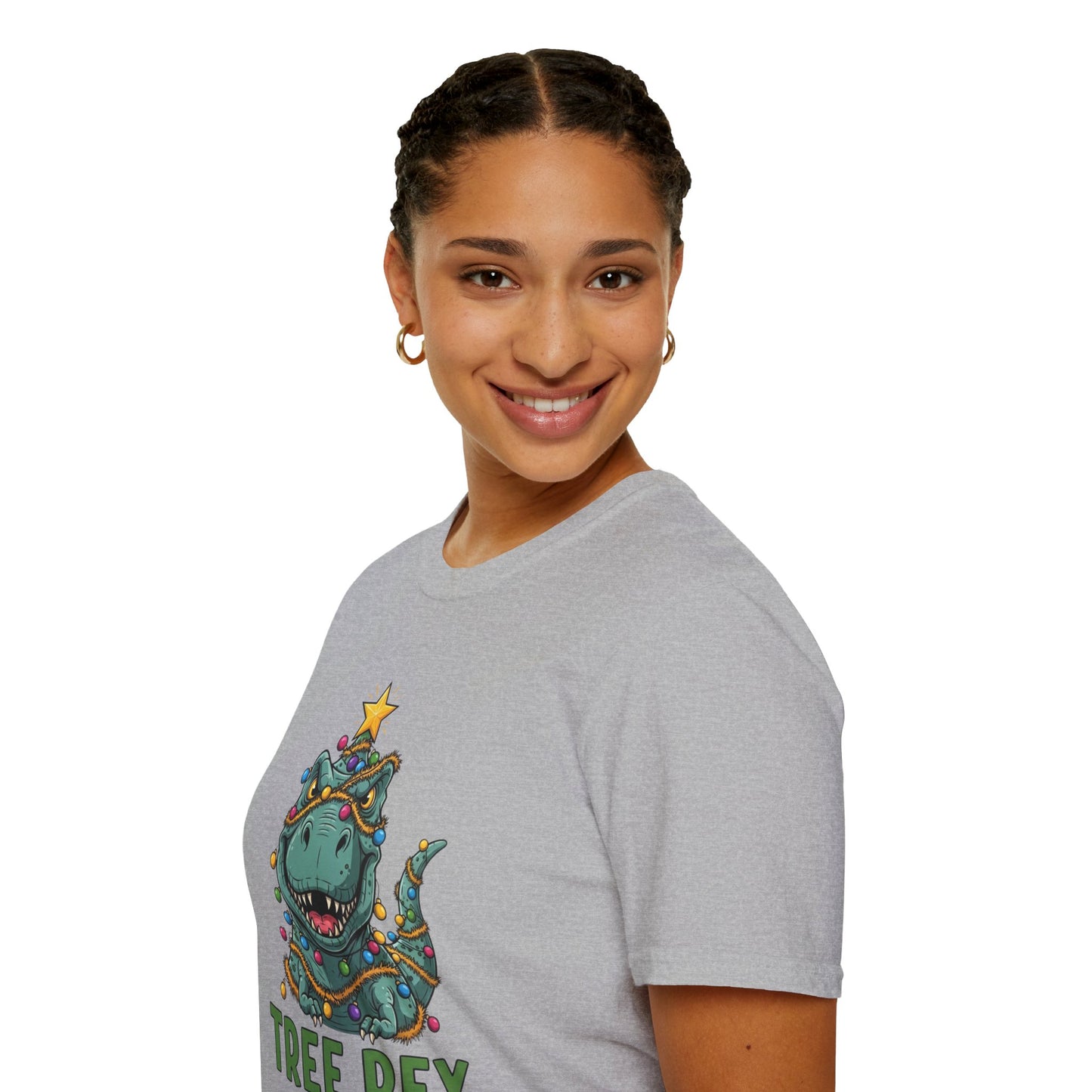 Tree Rex T-Shirt, Dinosaur Christmas Tee, Funny Holiday Dino Shirt, Tree Rex Dinosaur Xmas Graphic Tee, Cute Winter Gift Tee